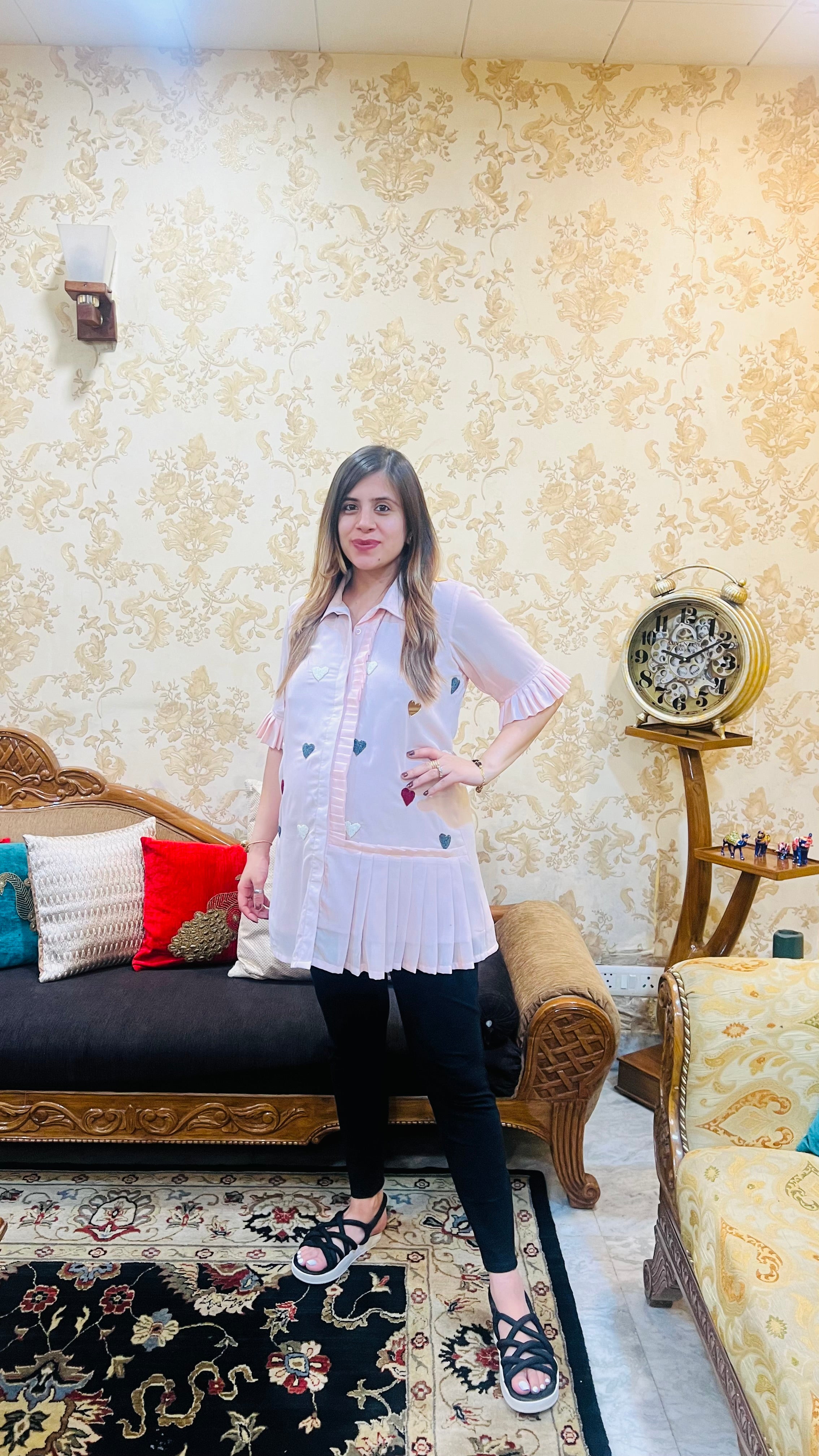 Baby Pink Hearts Shirt