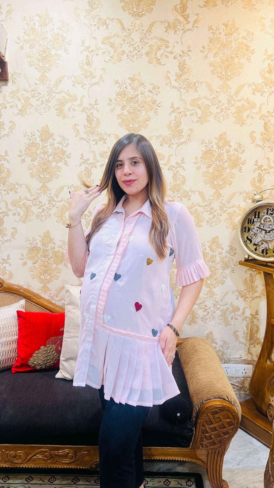 Baby Pink Hearts Shirt