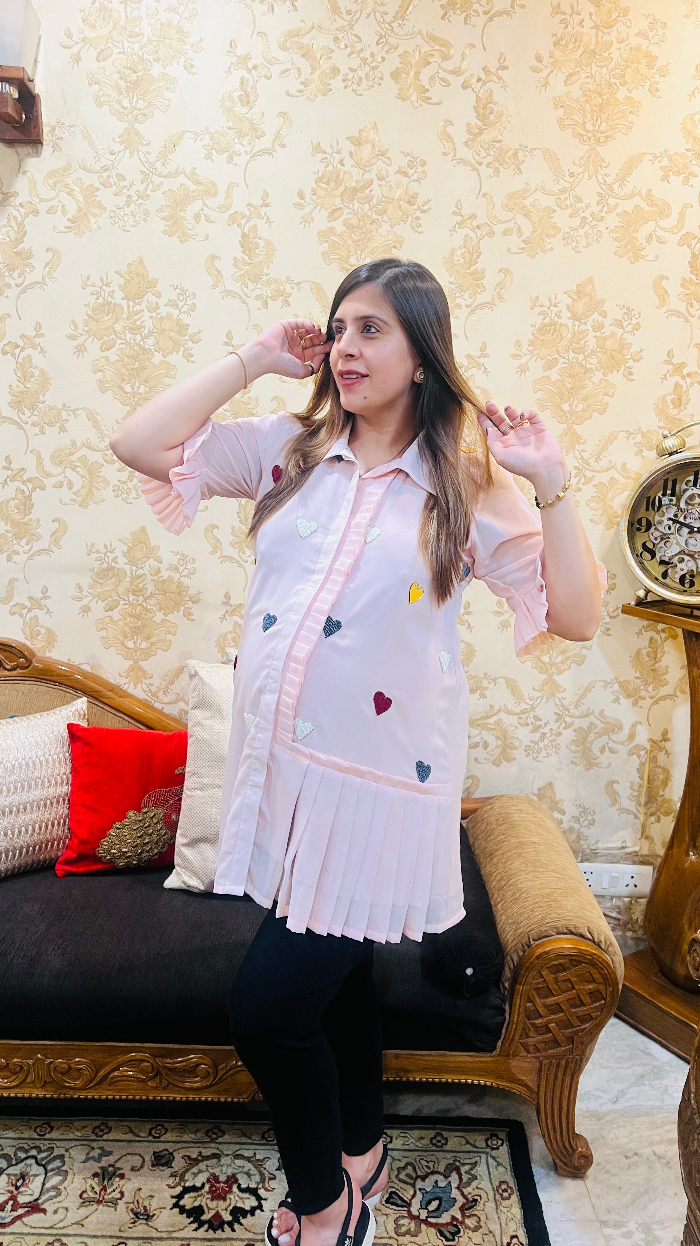 Baby Pink Hearts Shirt