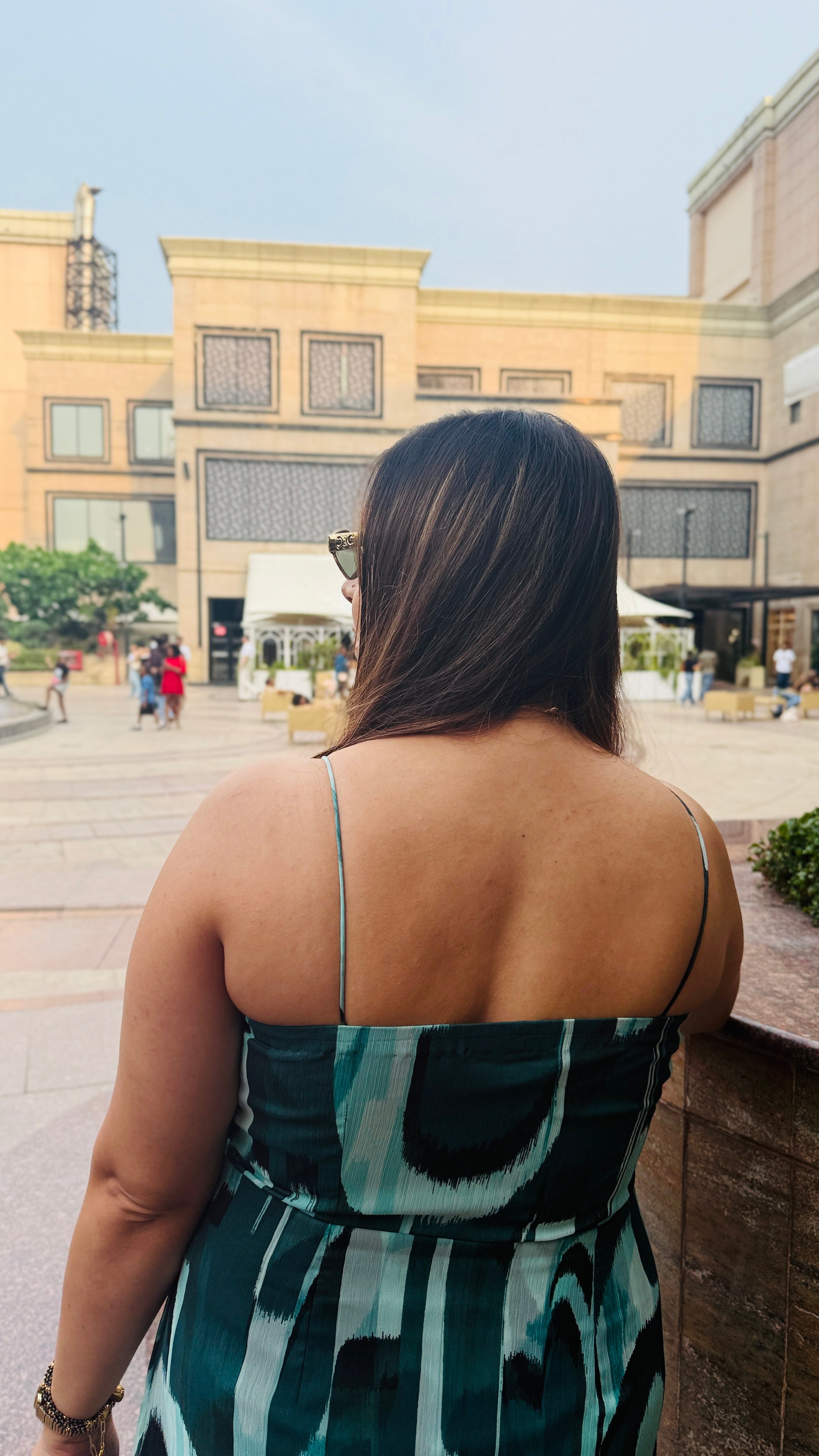 Green Waterfall Dress