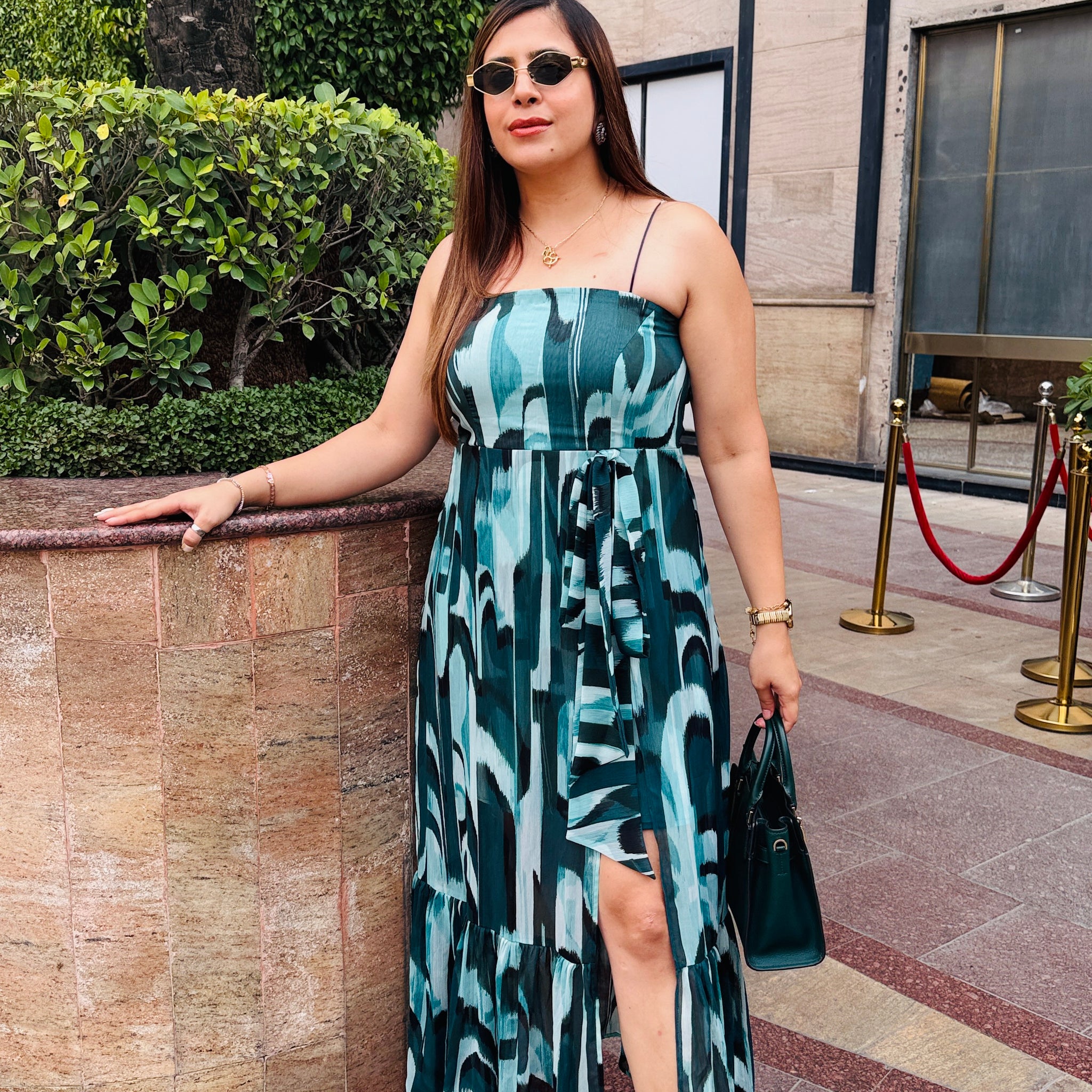 Green Waterfall Dress