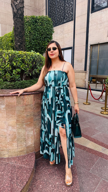 Green Waterfall Dress