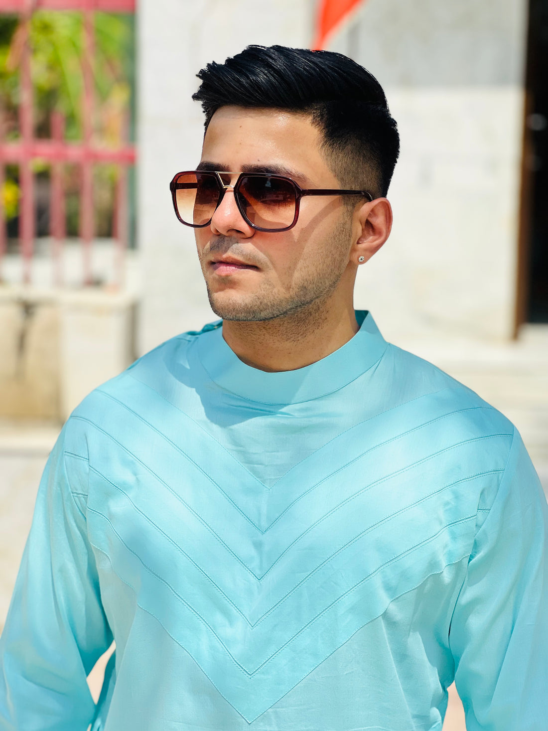 Sky Blue Menswear Kurta