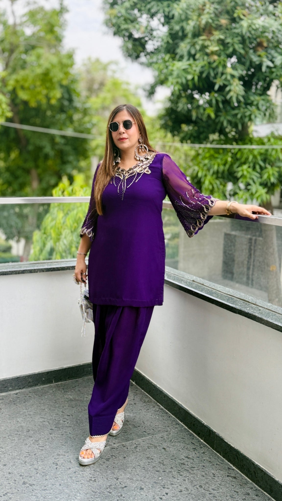 Purplicious Rakhi Farshi Salwar Co-Ord