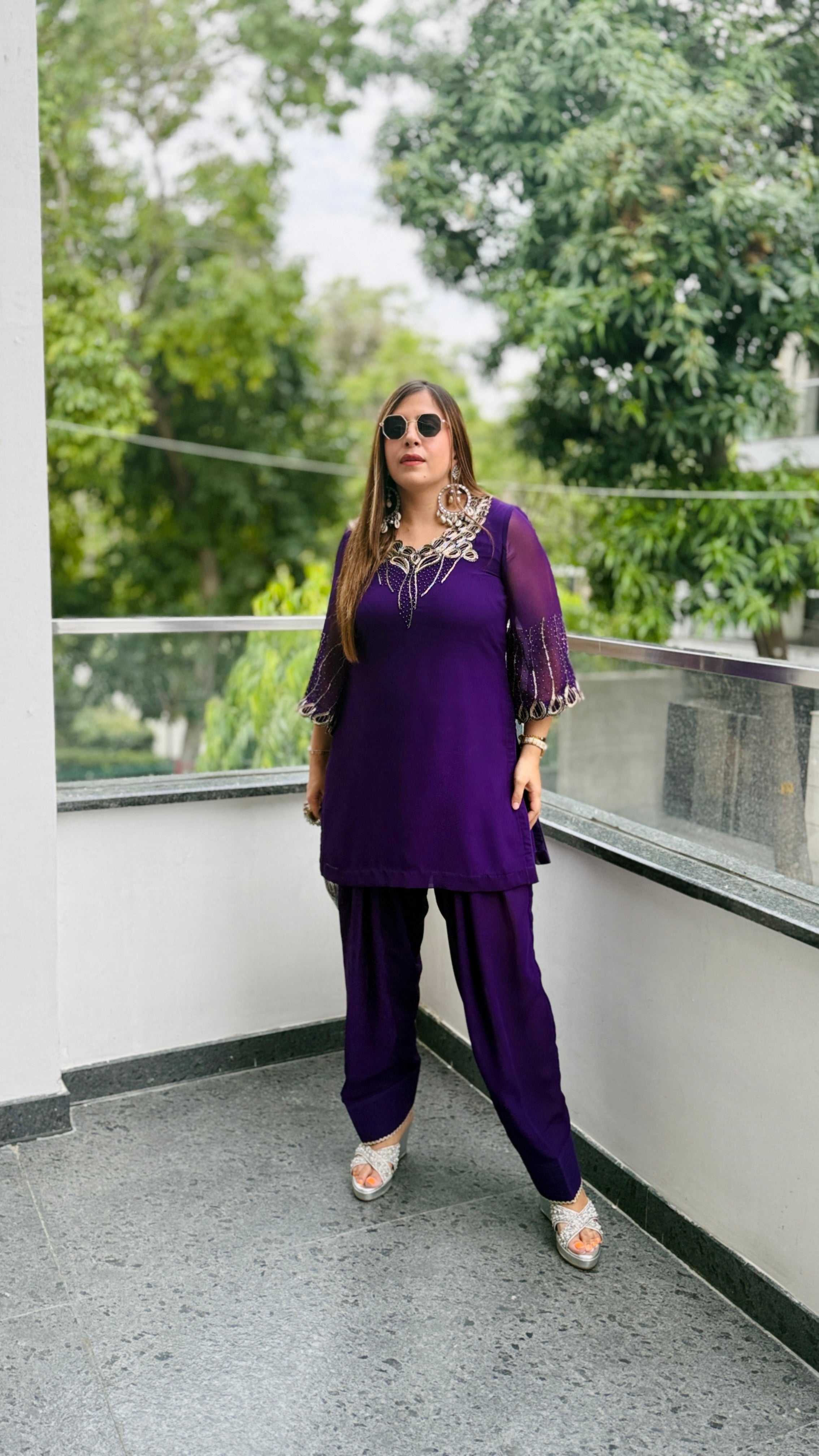 Purplicious Rakhi Farshi Salwar Co-Ord