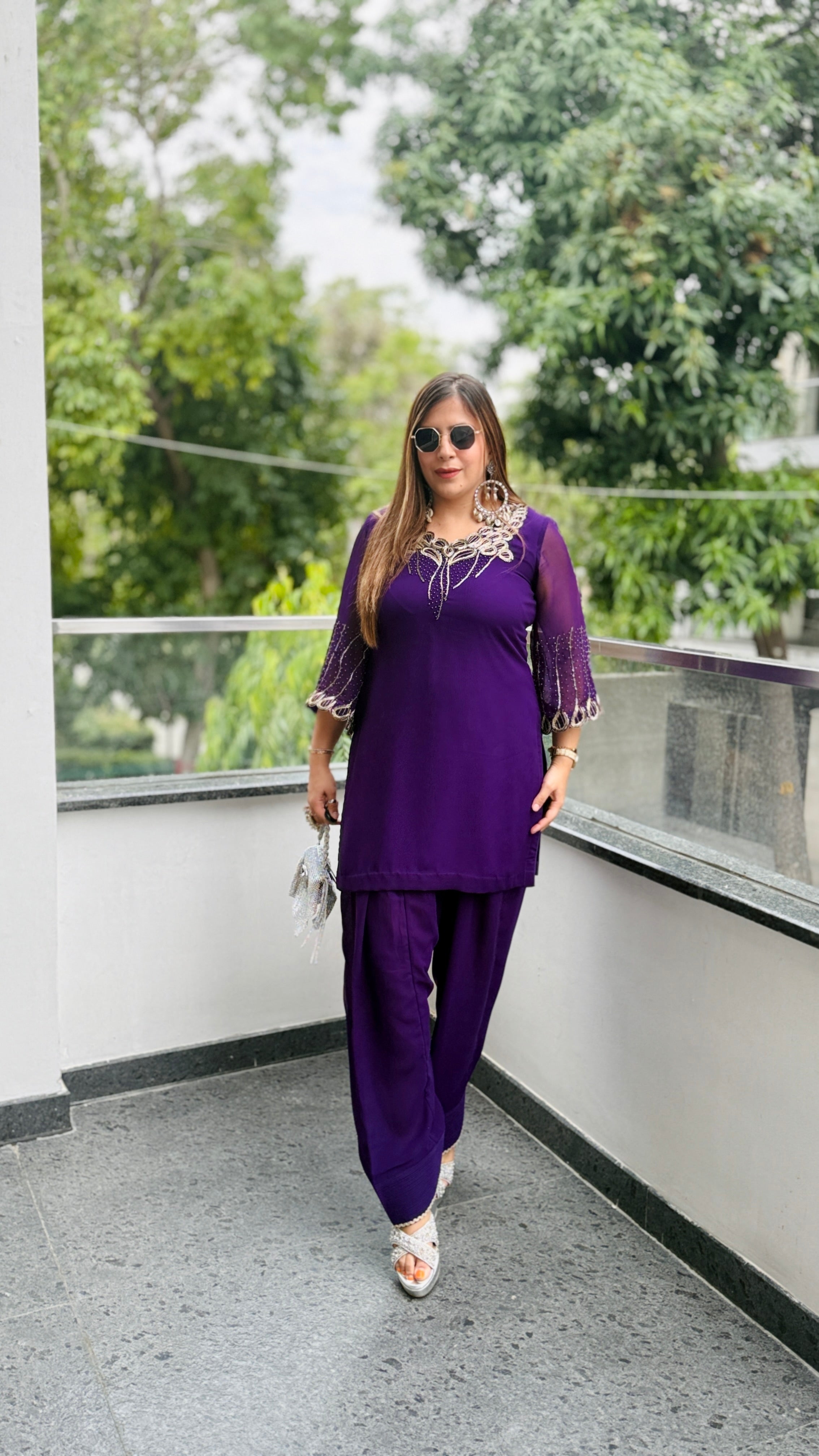 Purplicious Rakhi Farshi Salwar Co-Ord