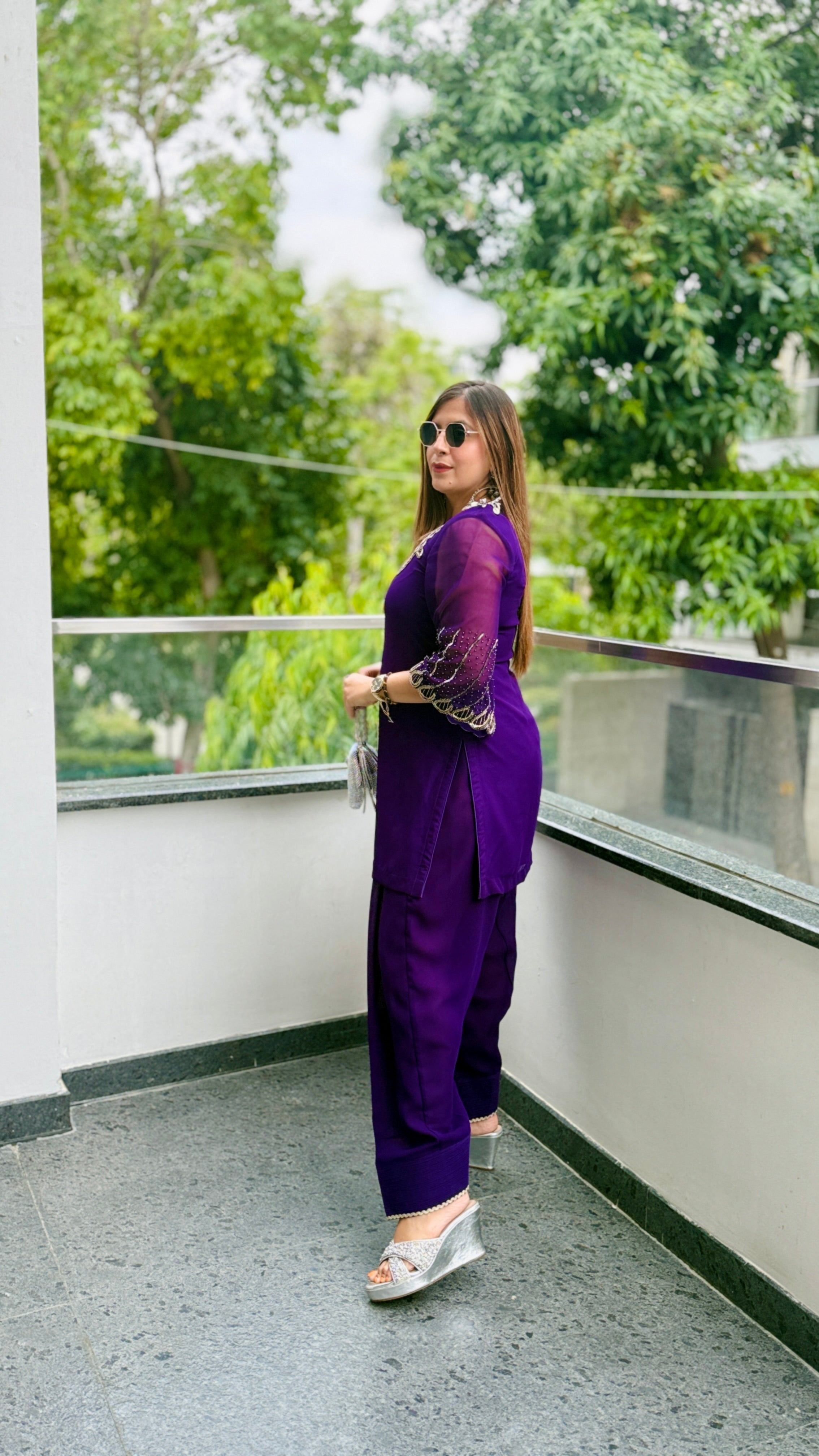 Purplicious Rakhi Farshi Salwar Co-Ord