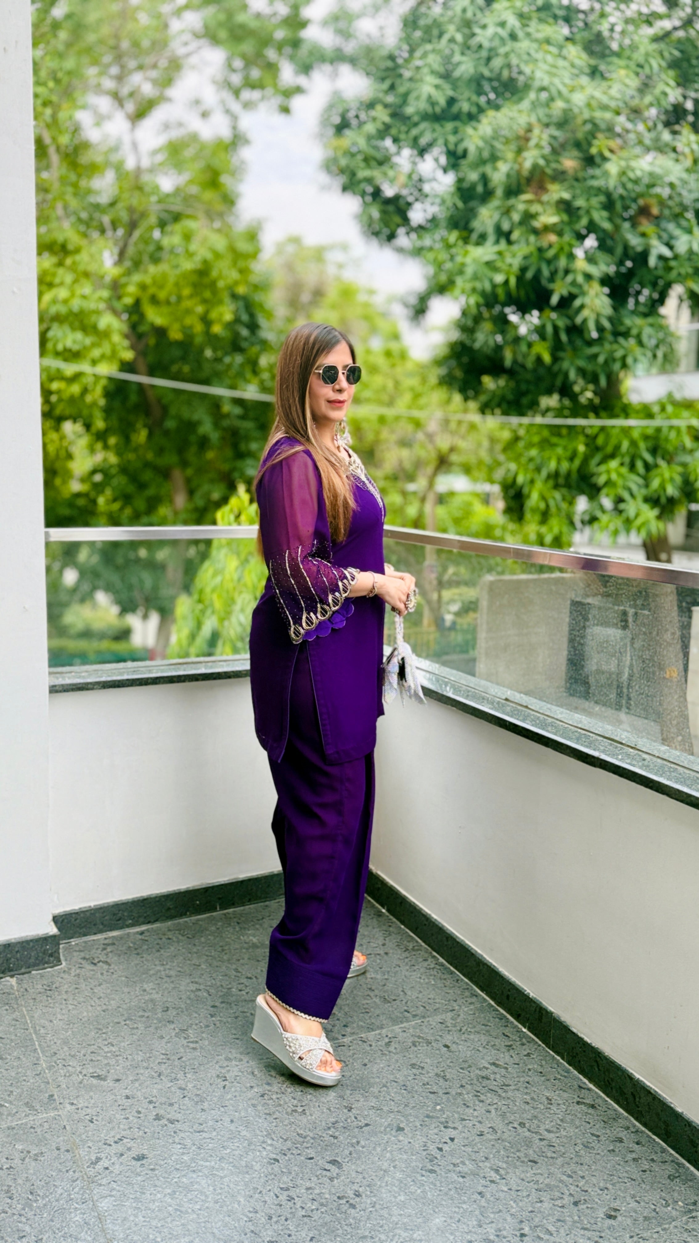 Purplicious Rakhi Farshi Salwar Co-Ord
