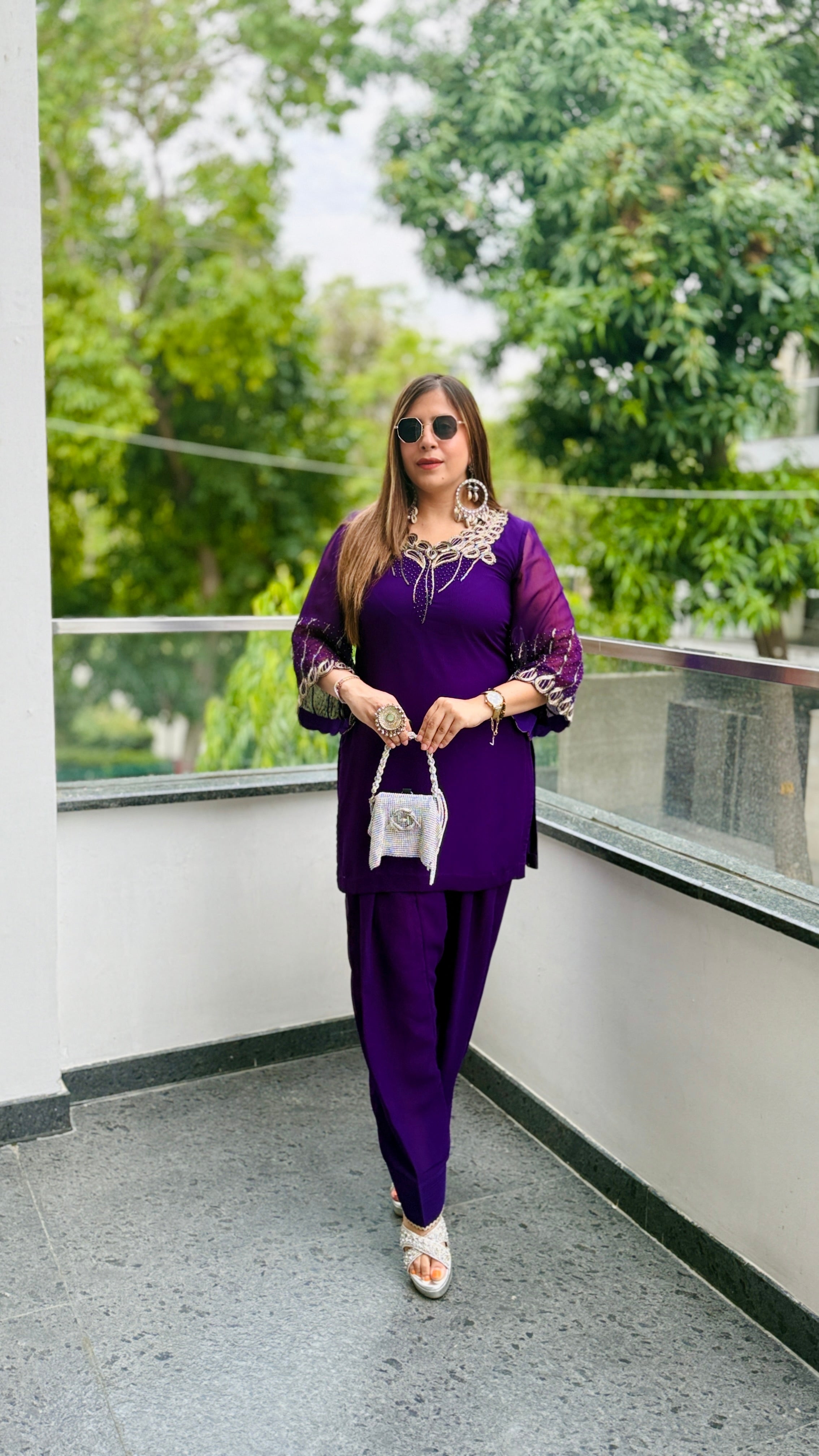 Purplicious Rakhi Farshi Salwar Co-Ord