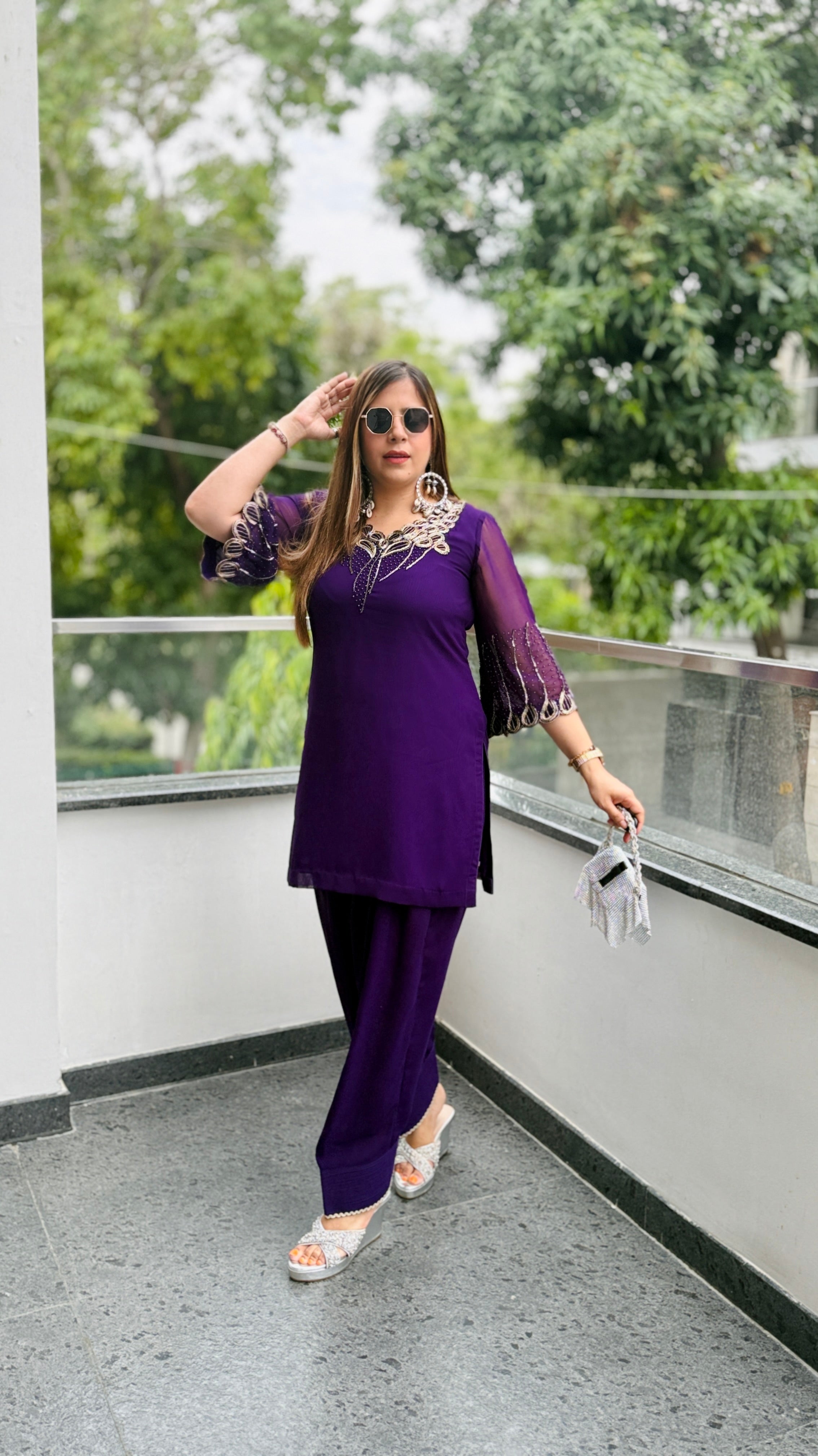 Purplicious Rakhi Farshi Salwar Co-Ord