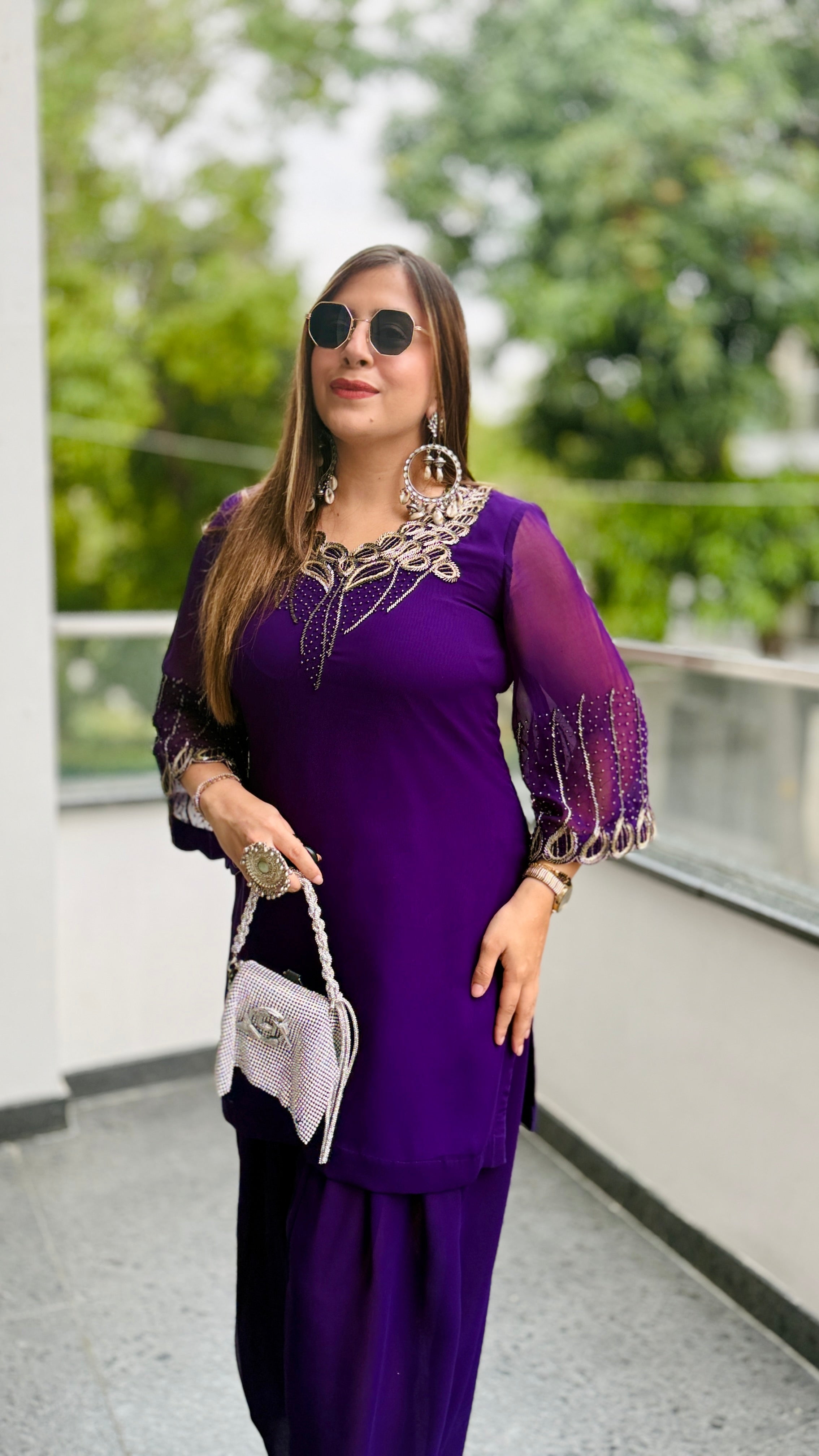 Purplicious Rakhi Farshi Salwar Co-Ord