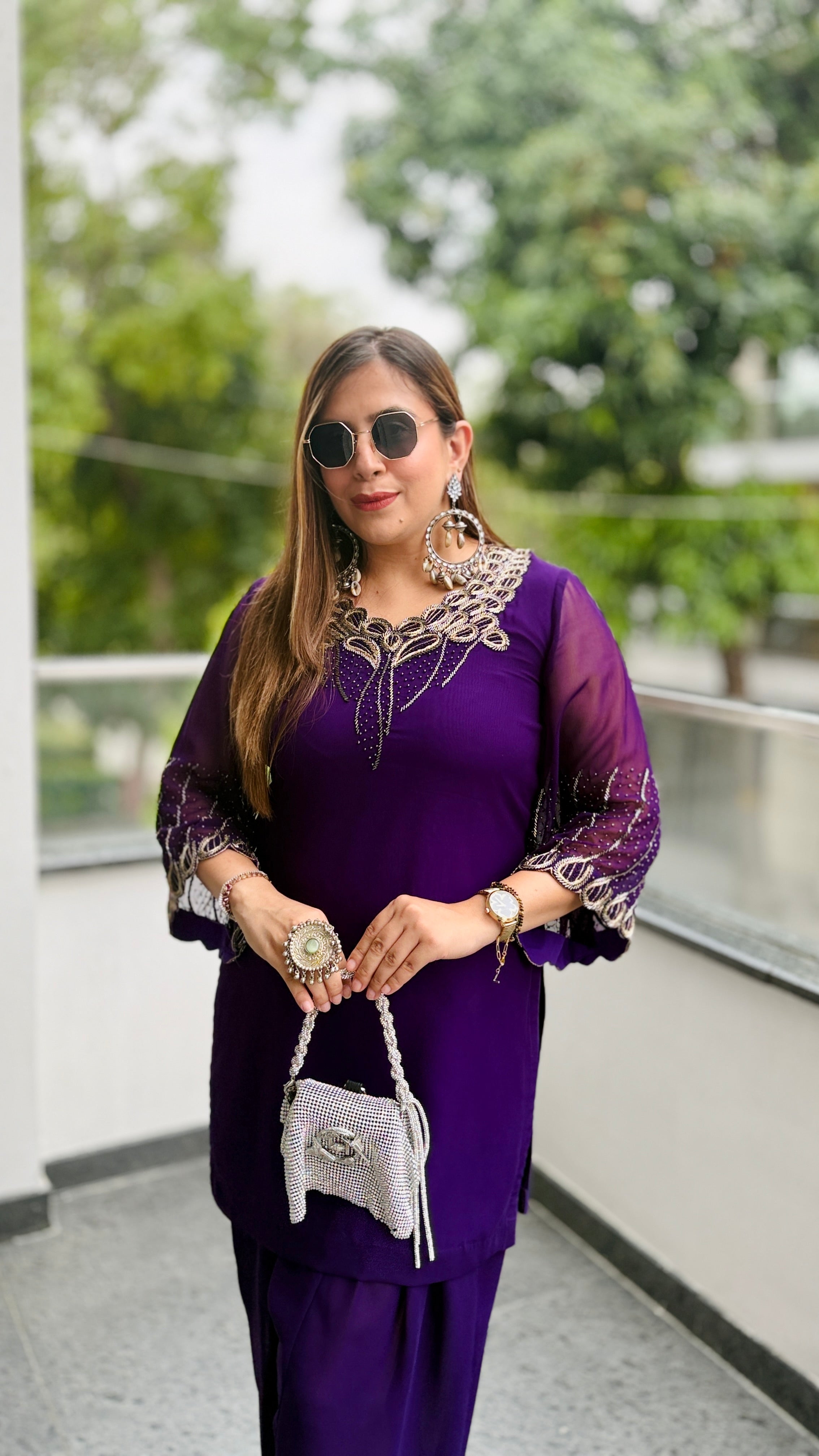 Purplicious Rakhi Farshi Salwar Co-Ord