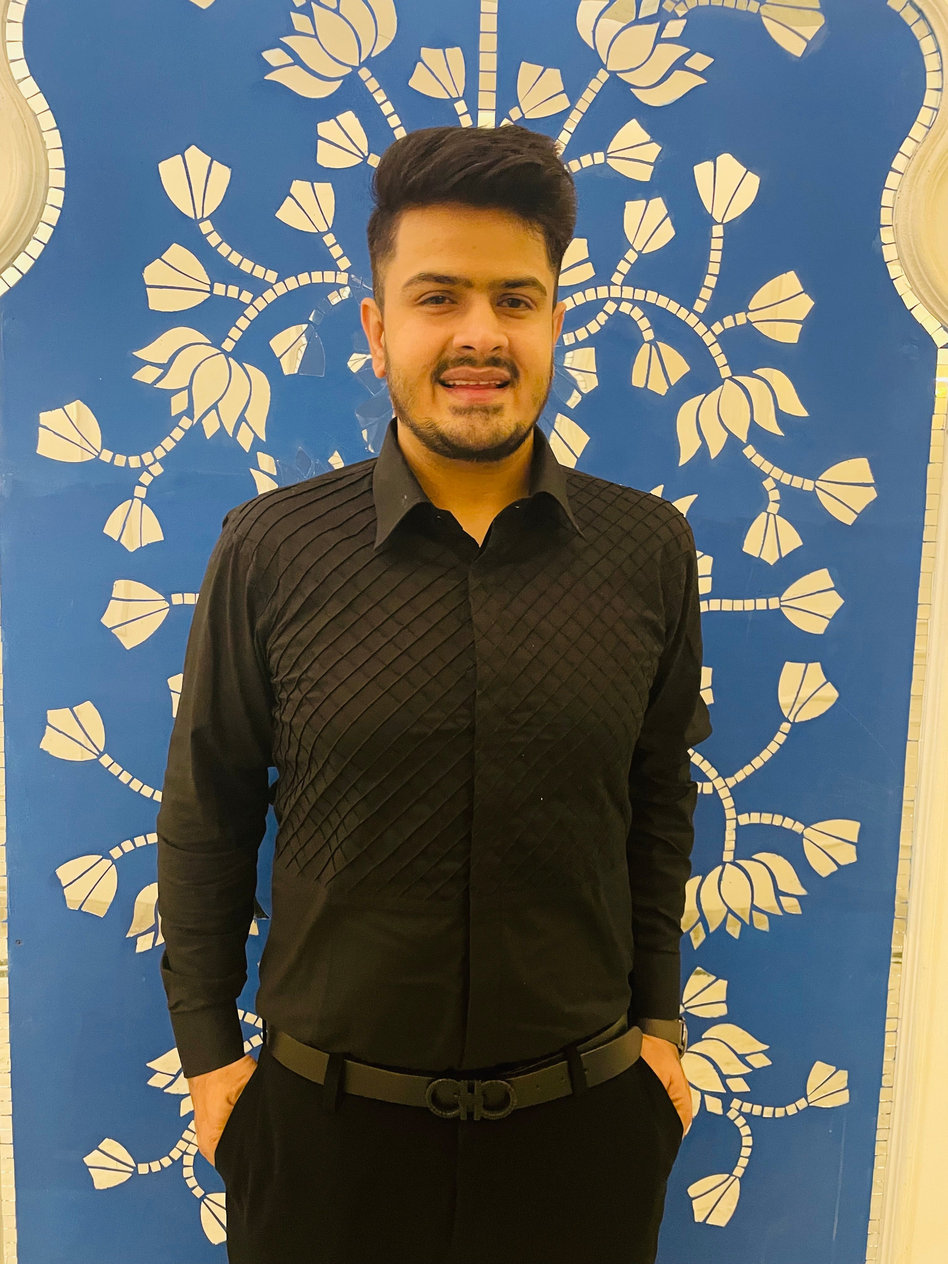 Menswear Black Tuxedo Shirt