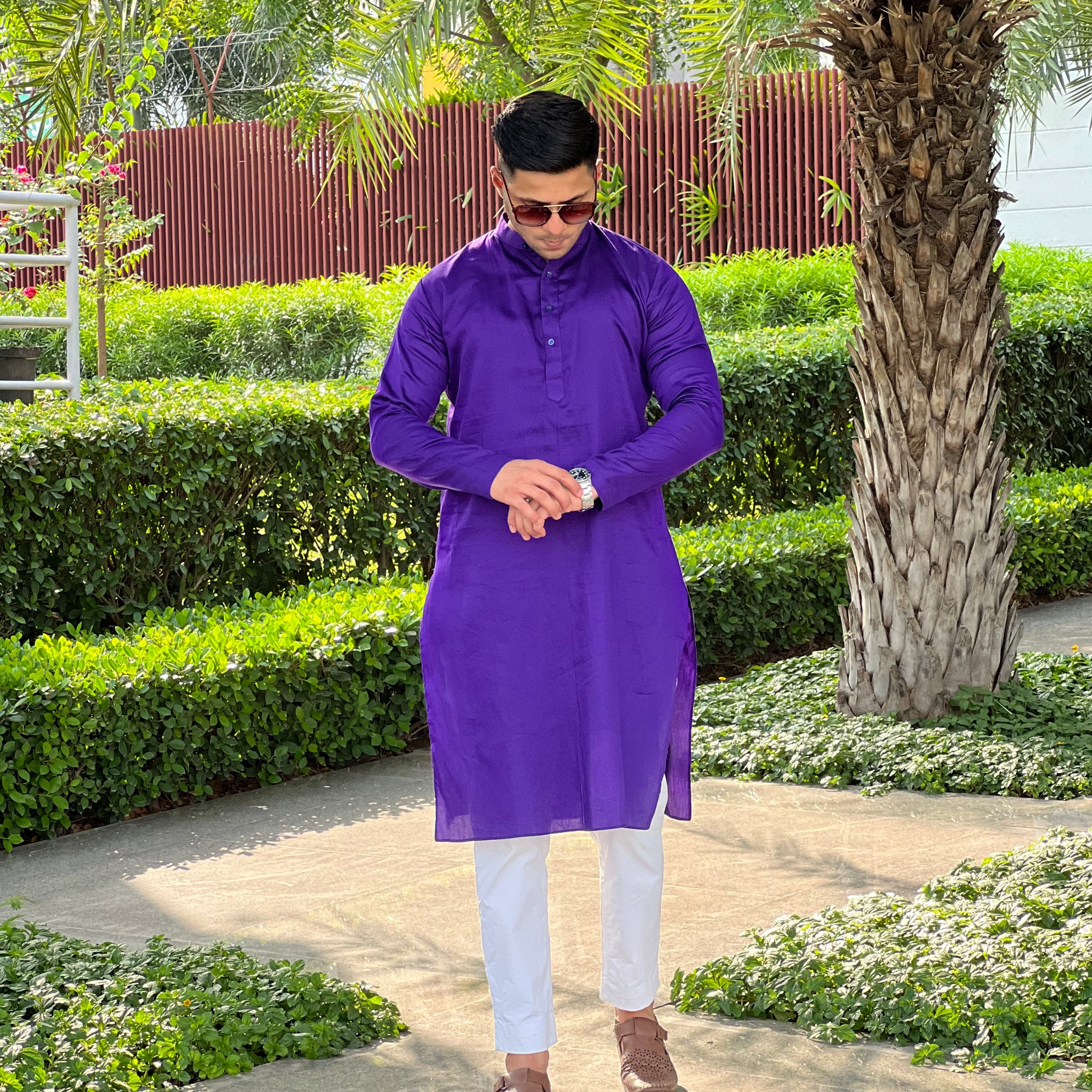 Purple Menswear Kurta