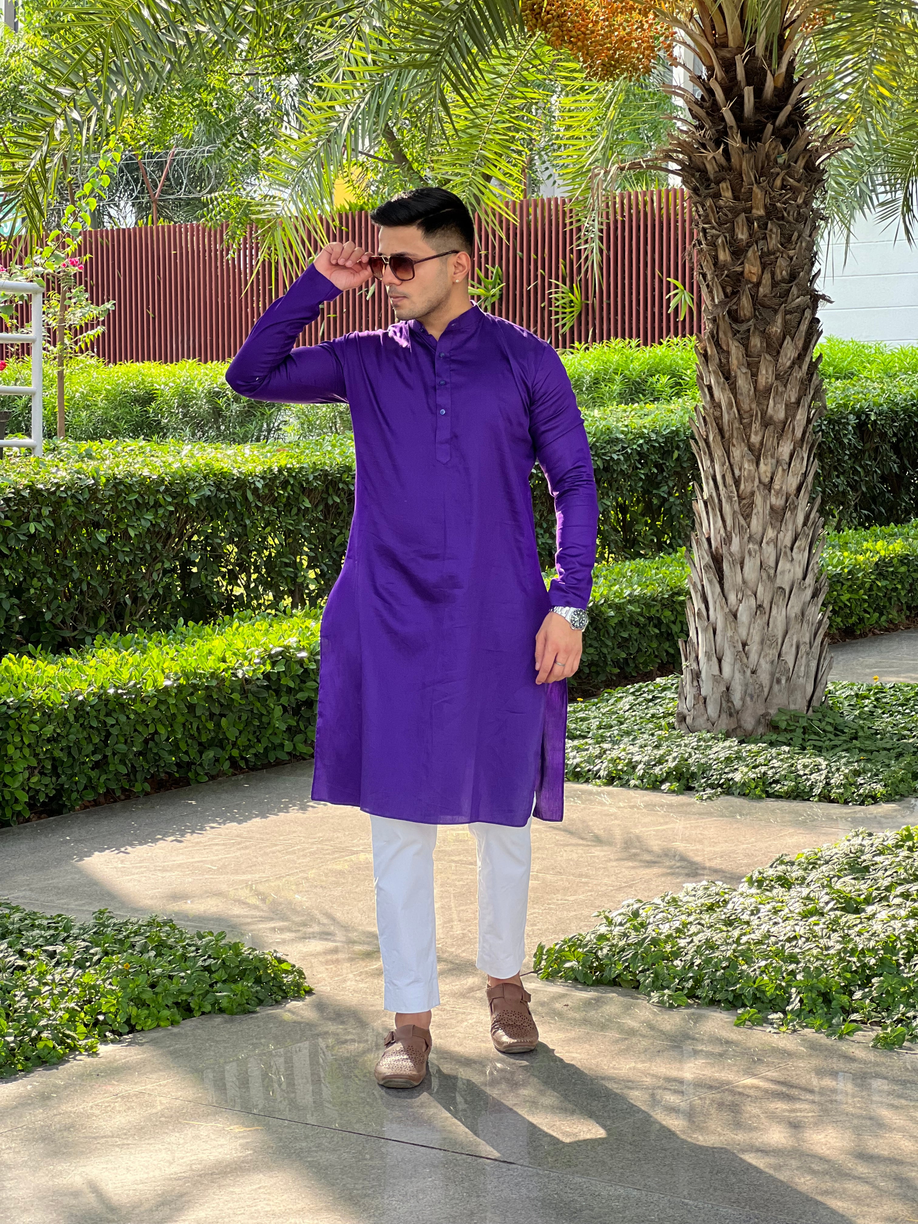 Purple Menswear Kurta