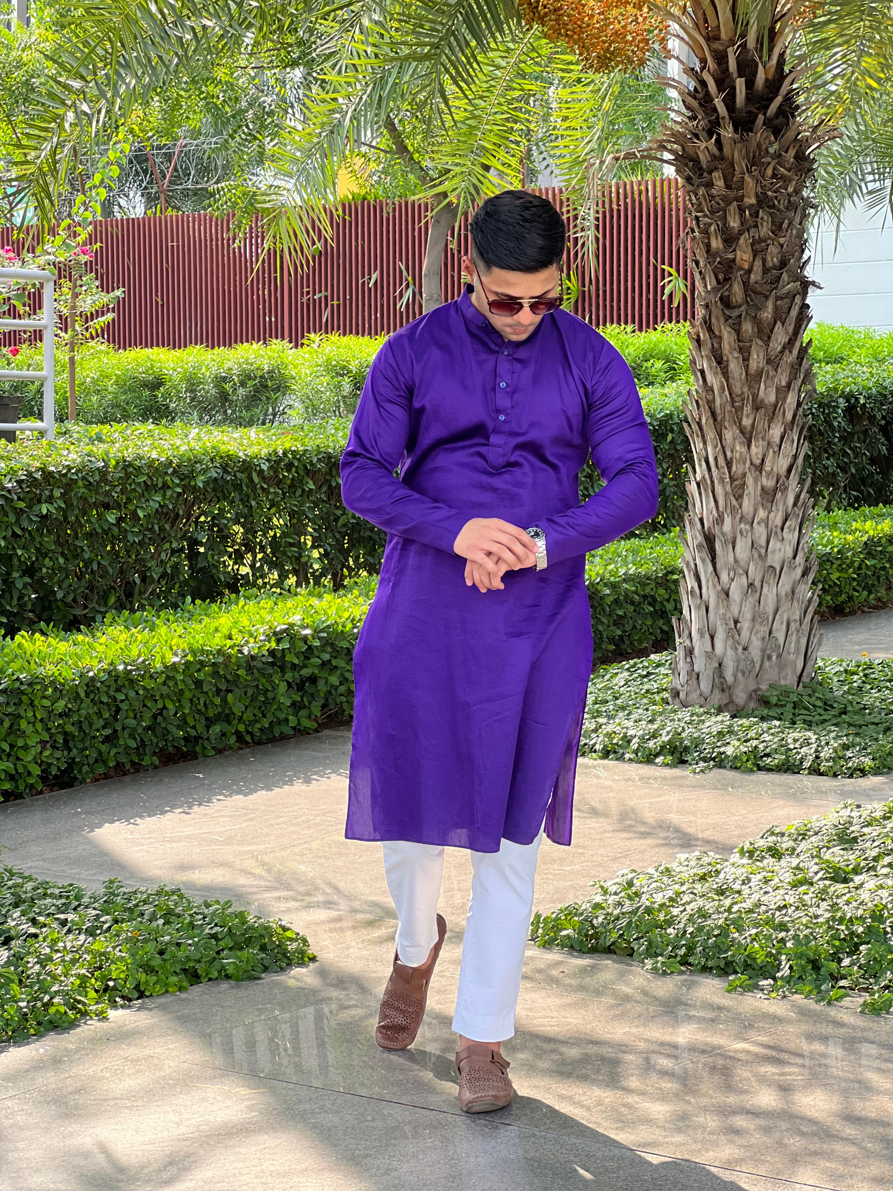 Purple Menswear Kurta