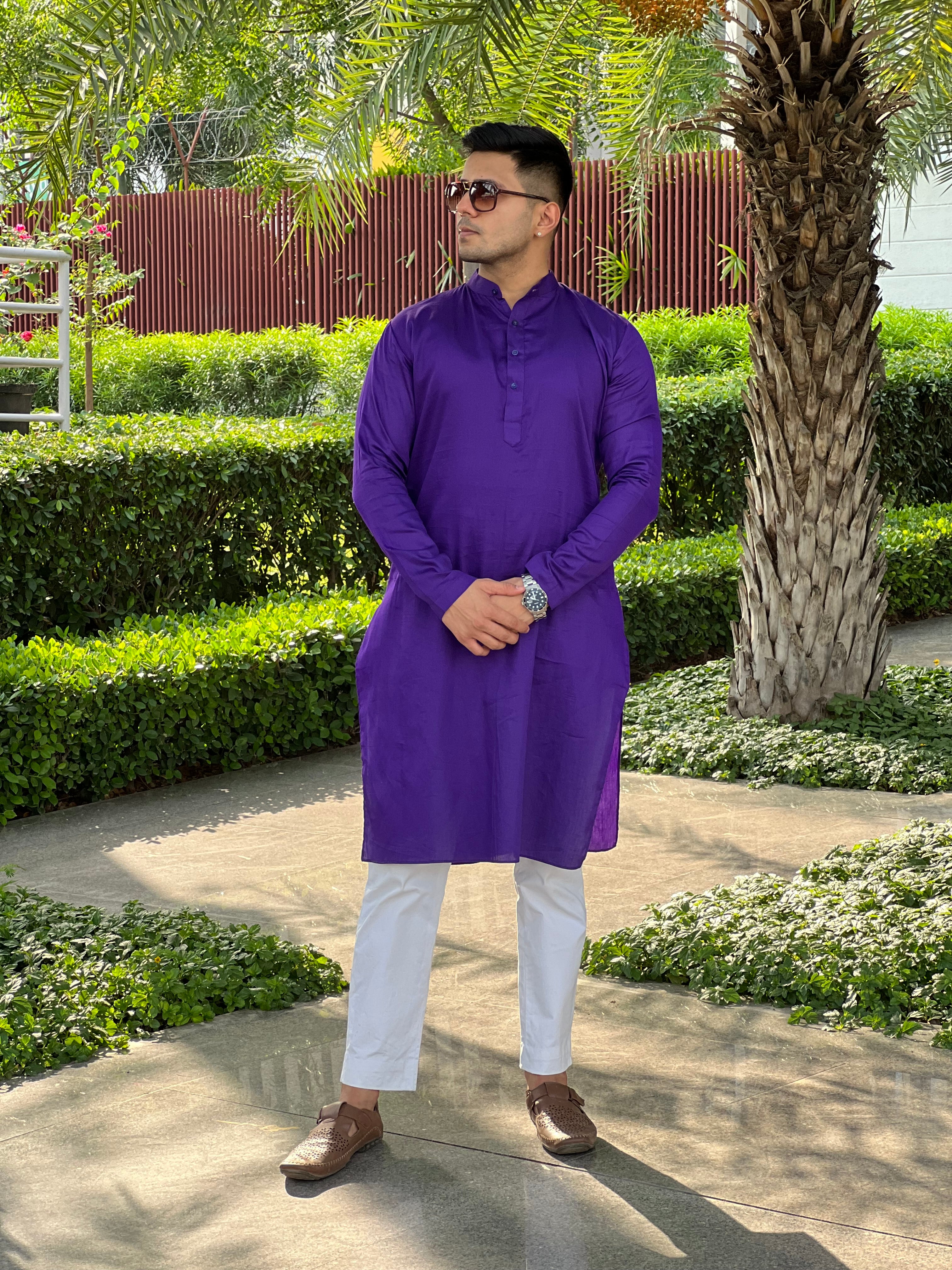 Purple Menswear Kurta
