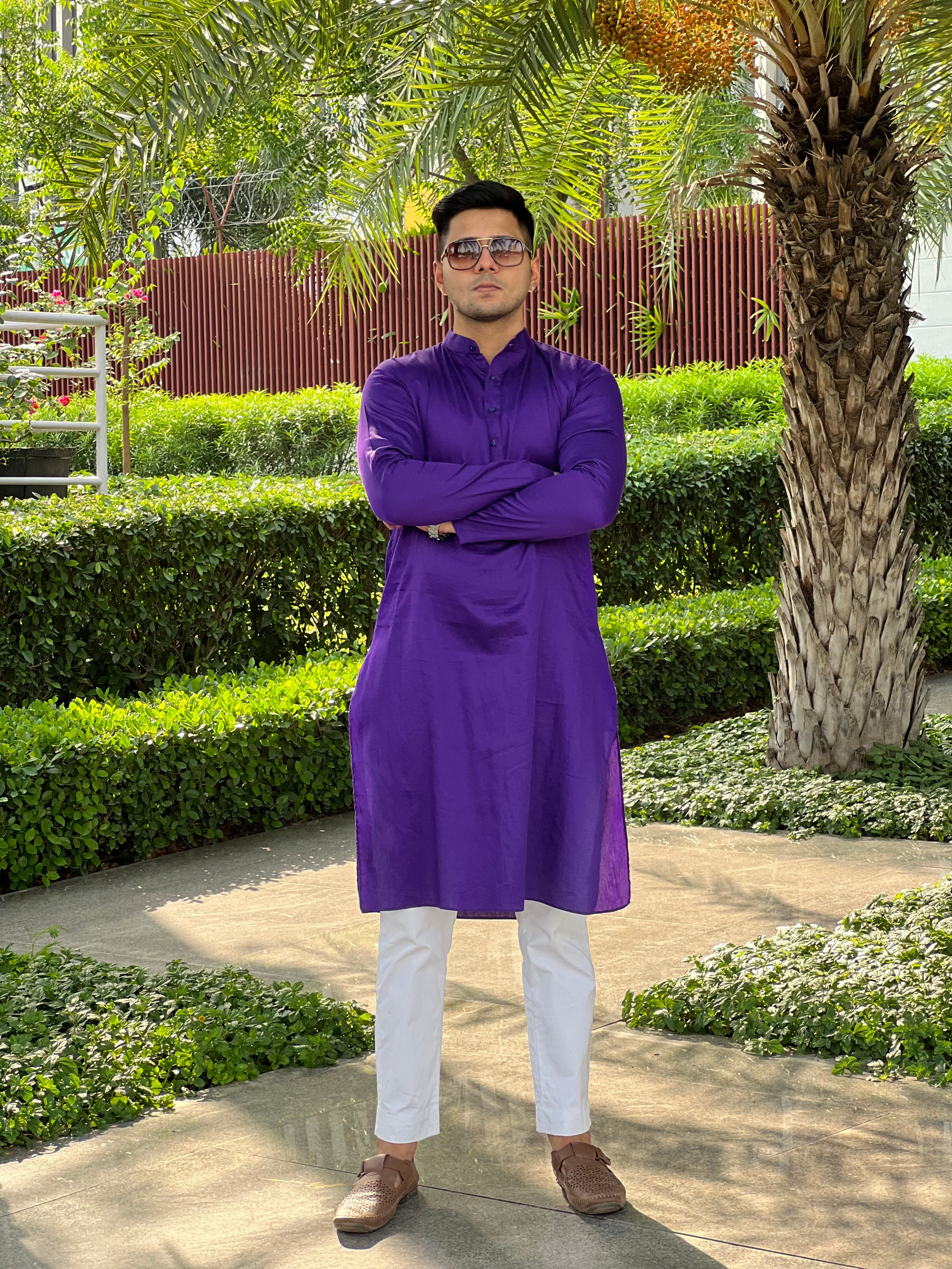 Purple Menswear Kurta