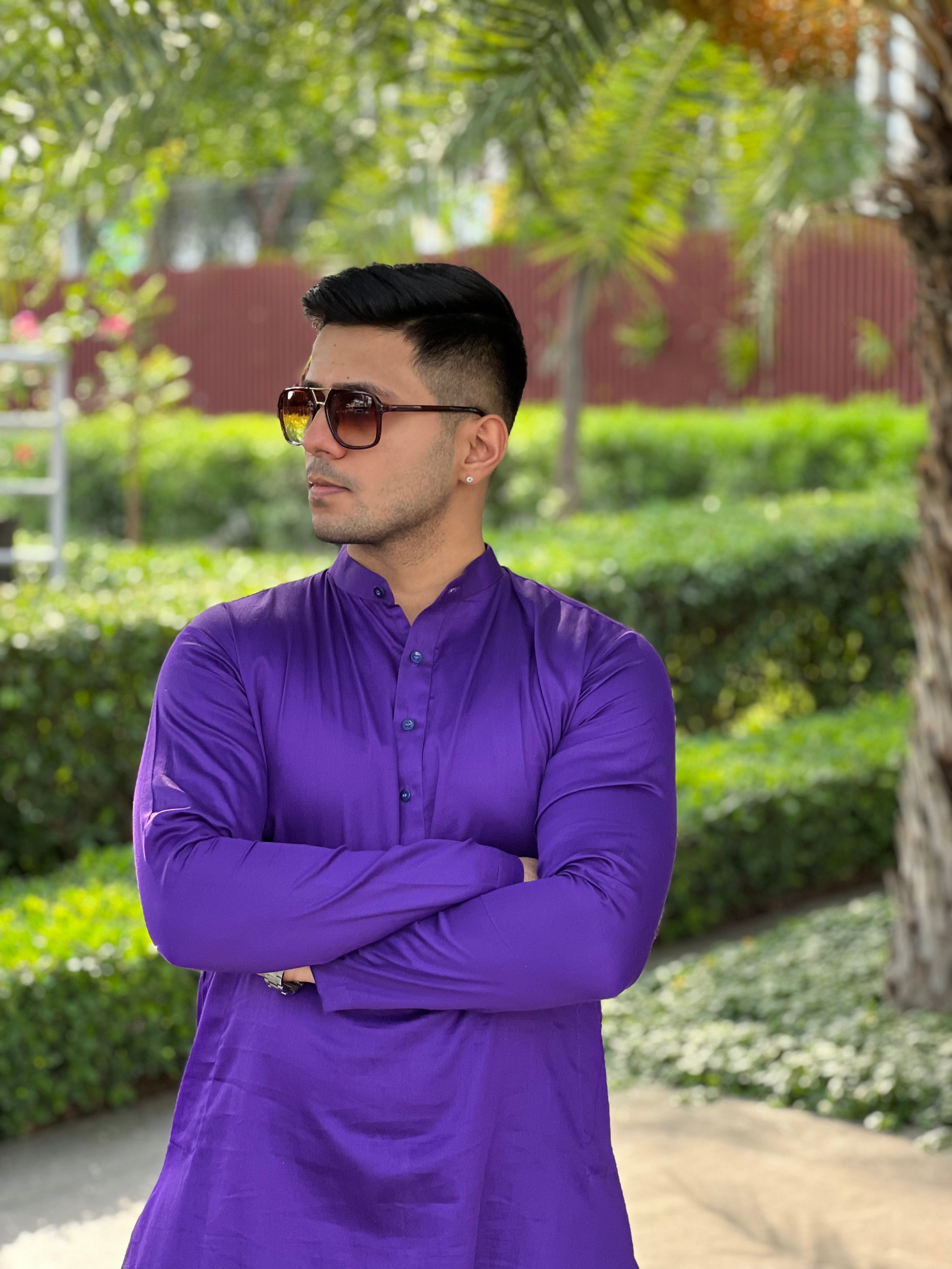 Purple Menswear Kurta