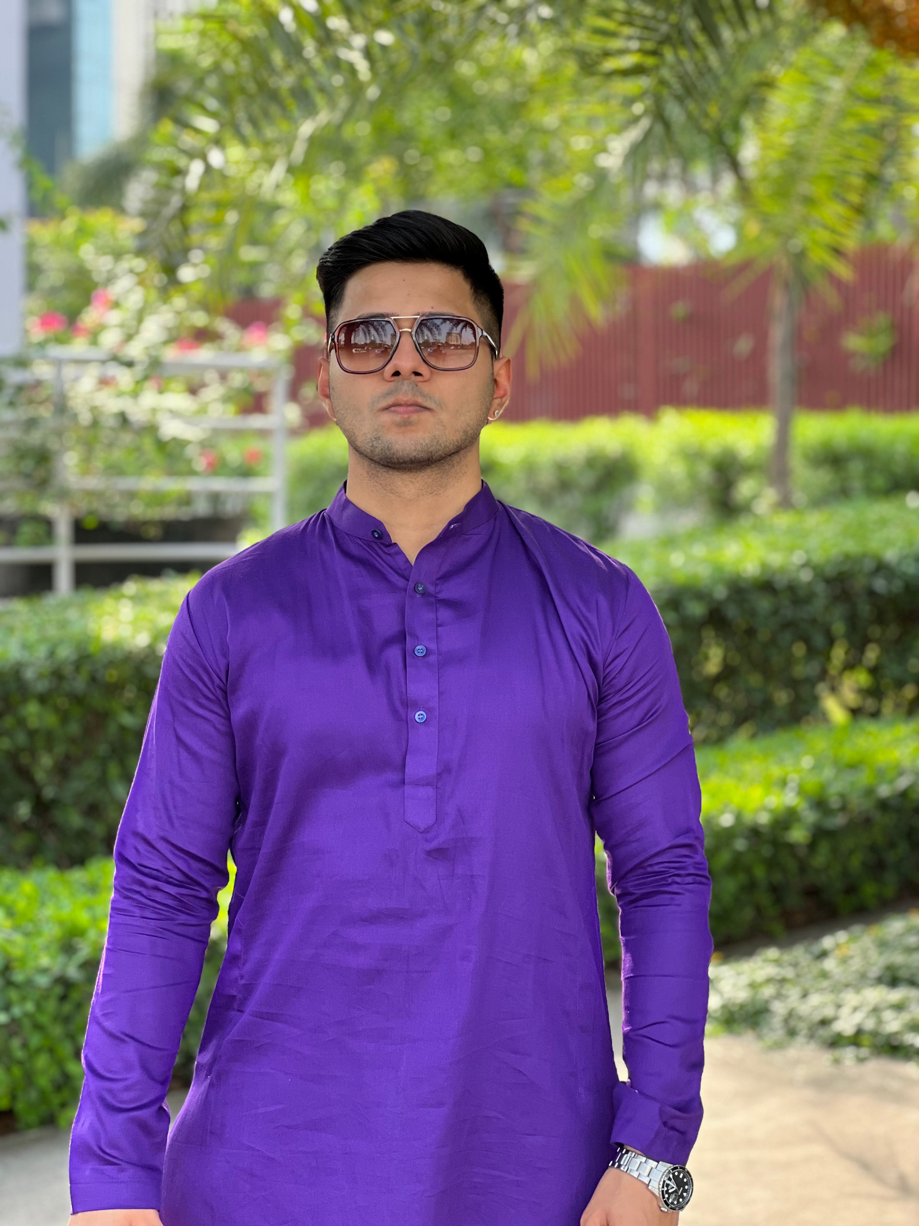 Purple Menswear Kurta