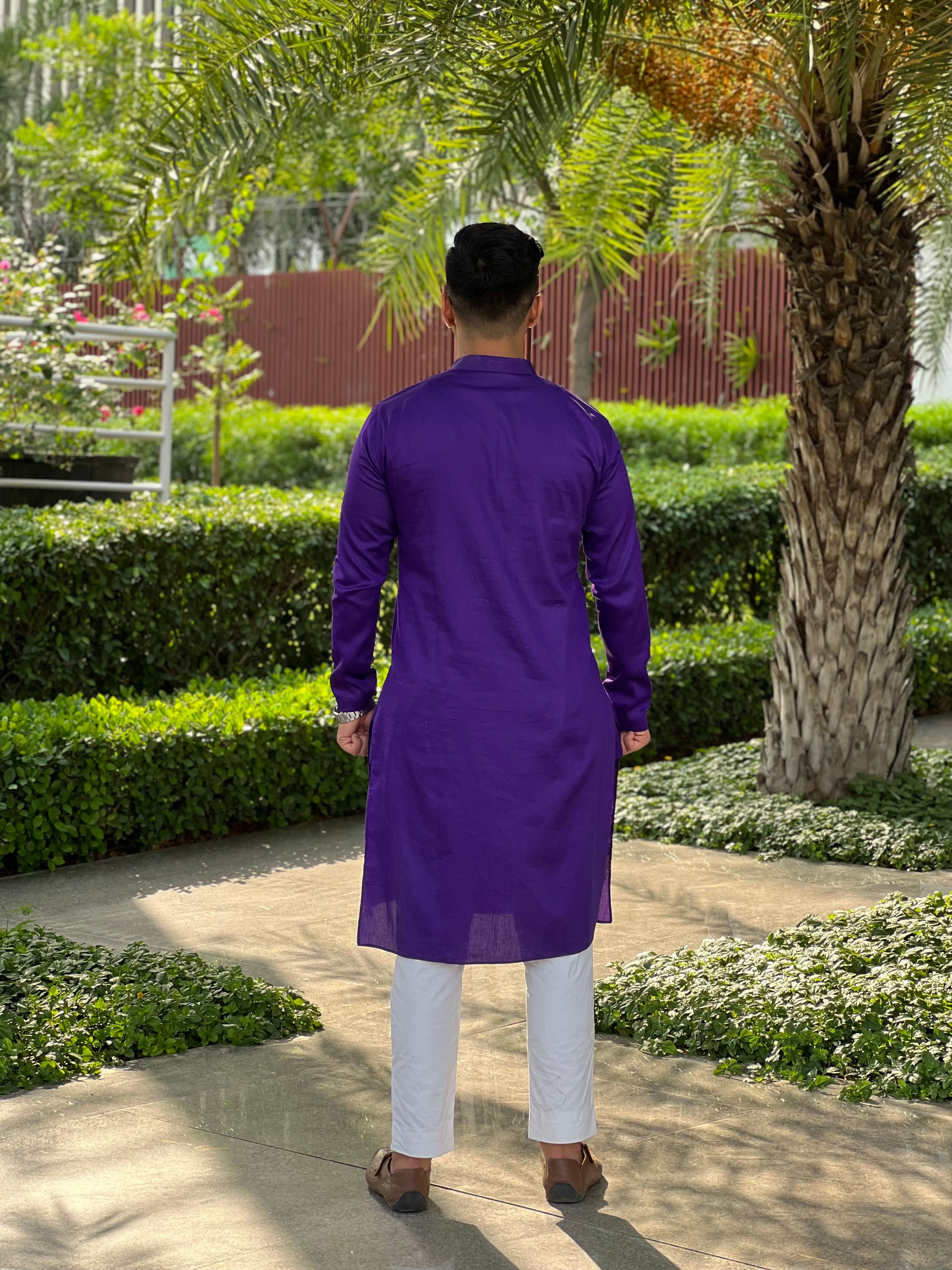Purple Menswear Kurta