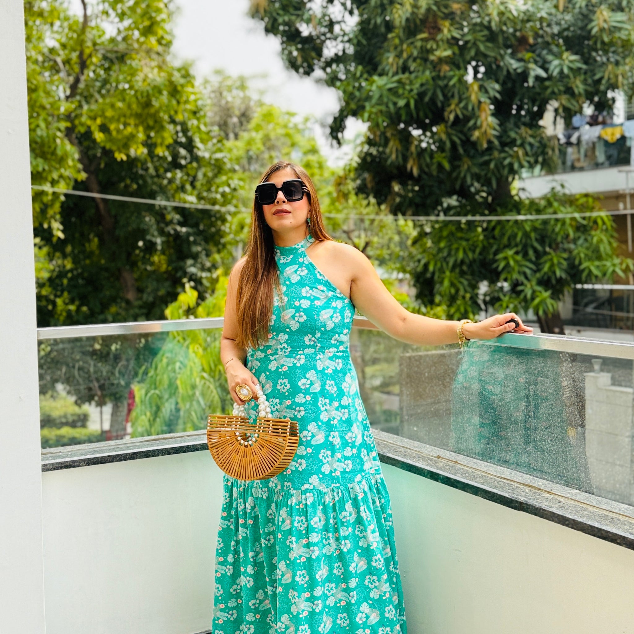 Teal Blooming Bouquet