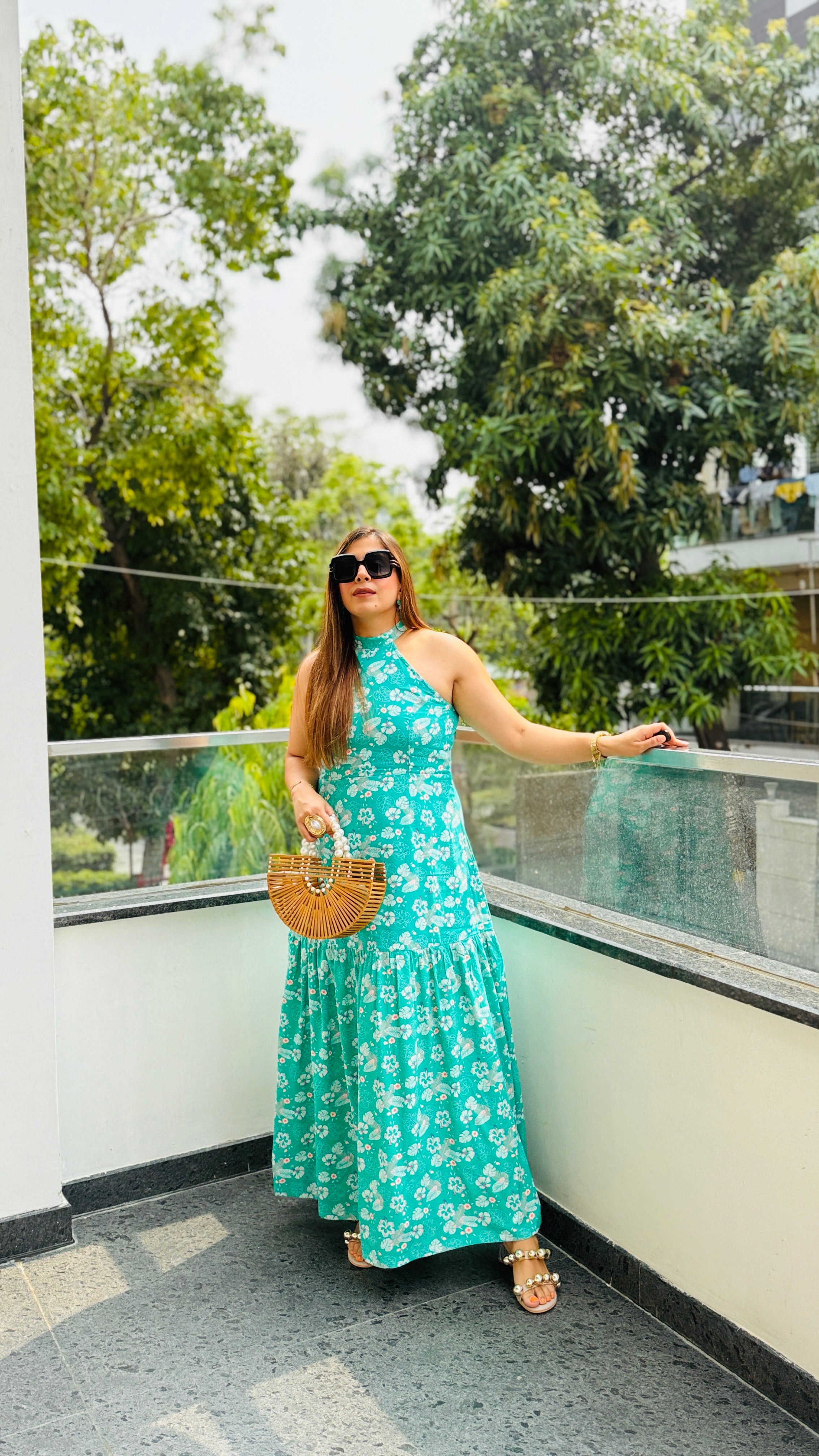 Teal Blooming Bouquet