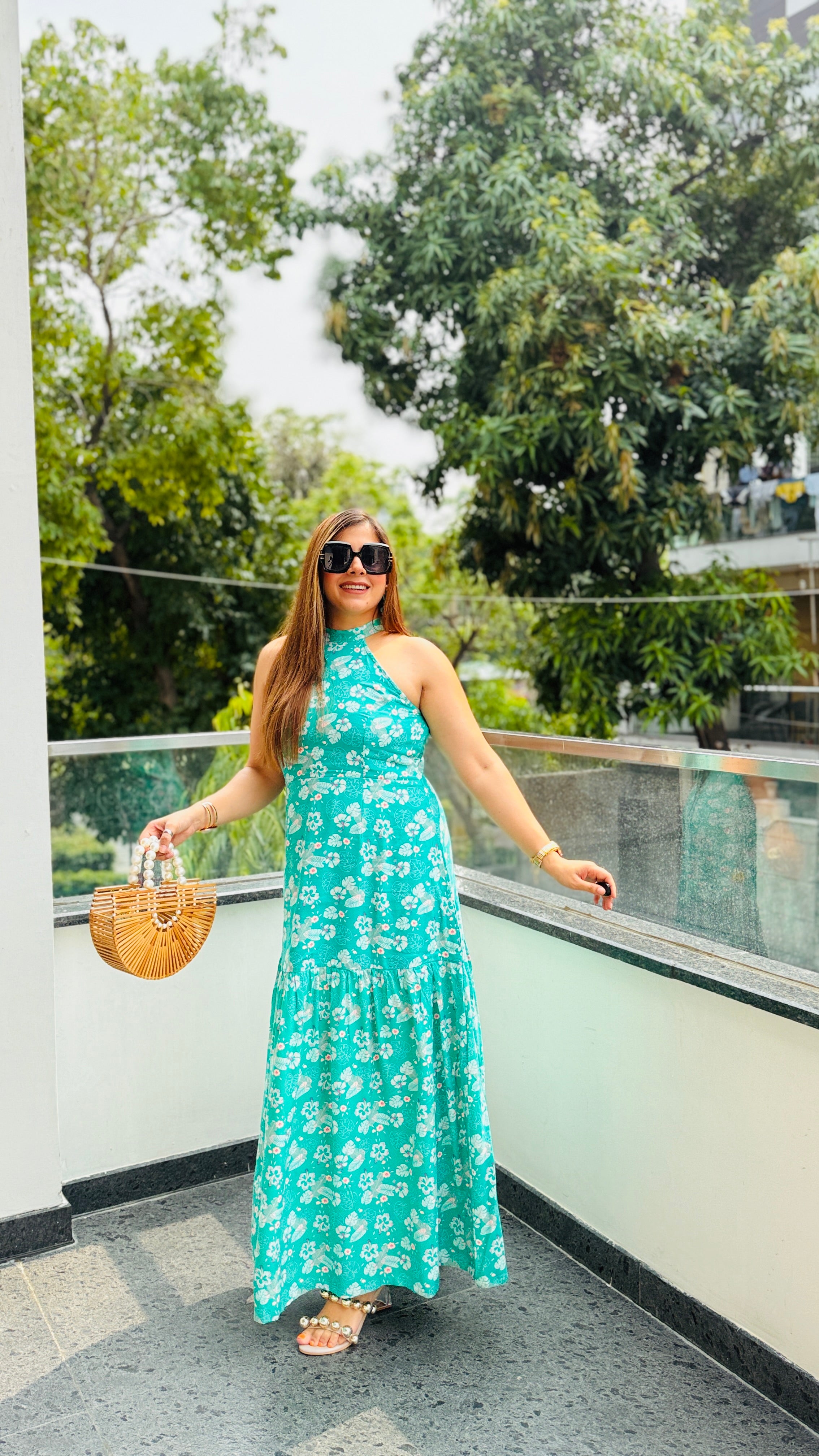 Teal Blooming Bouquet