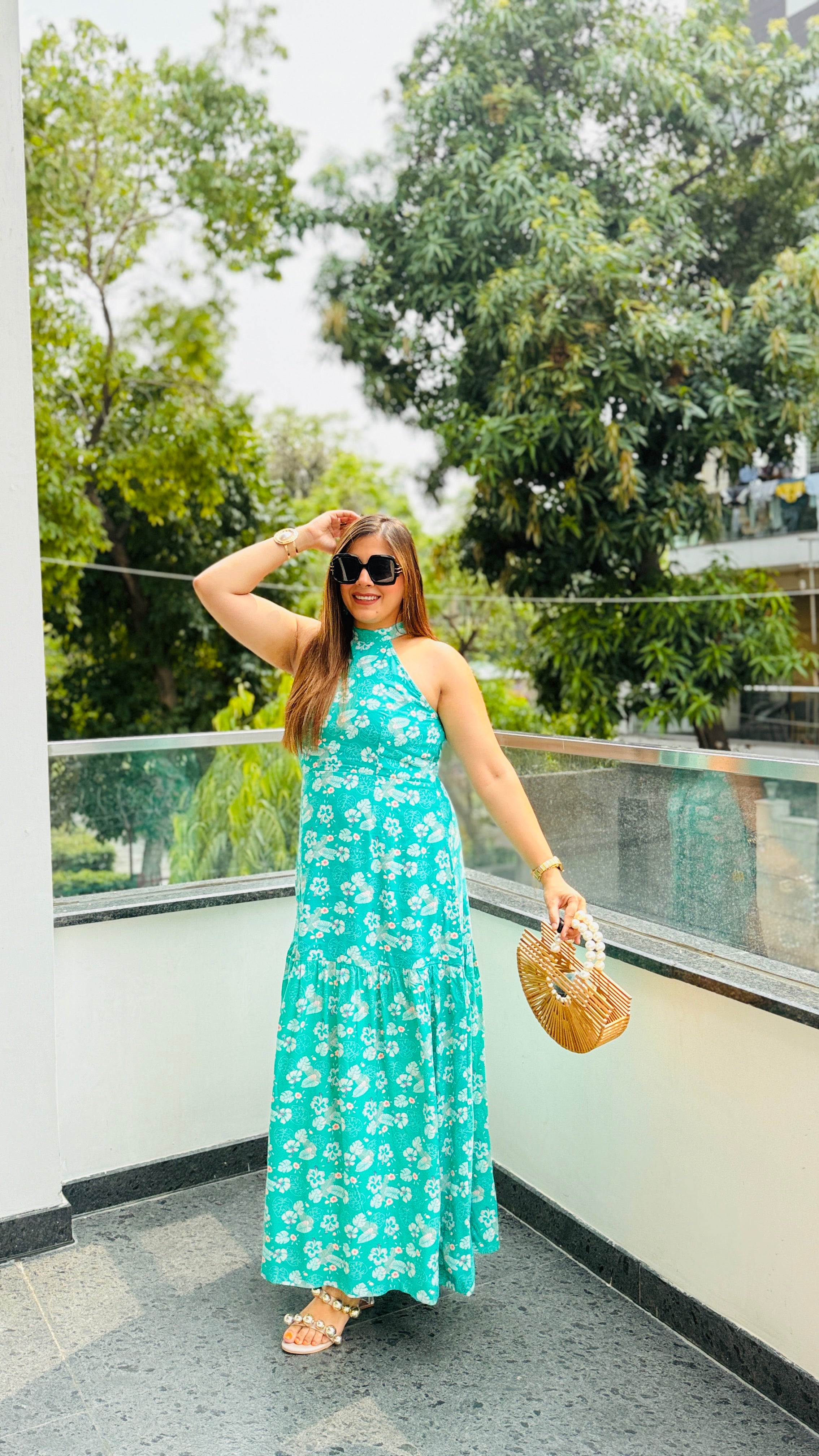 Teal Blooming Bouquet