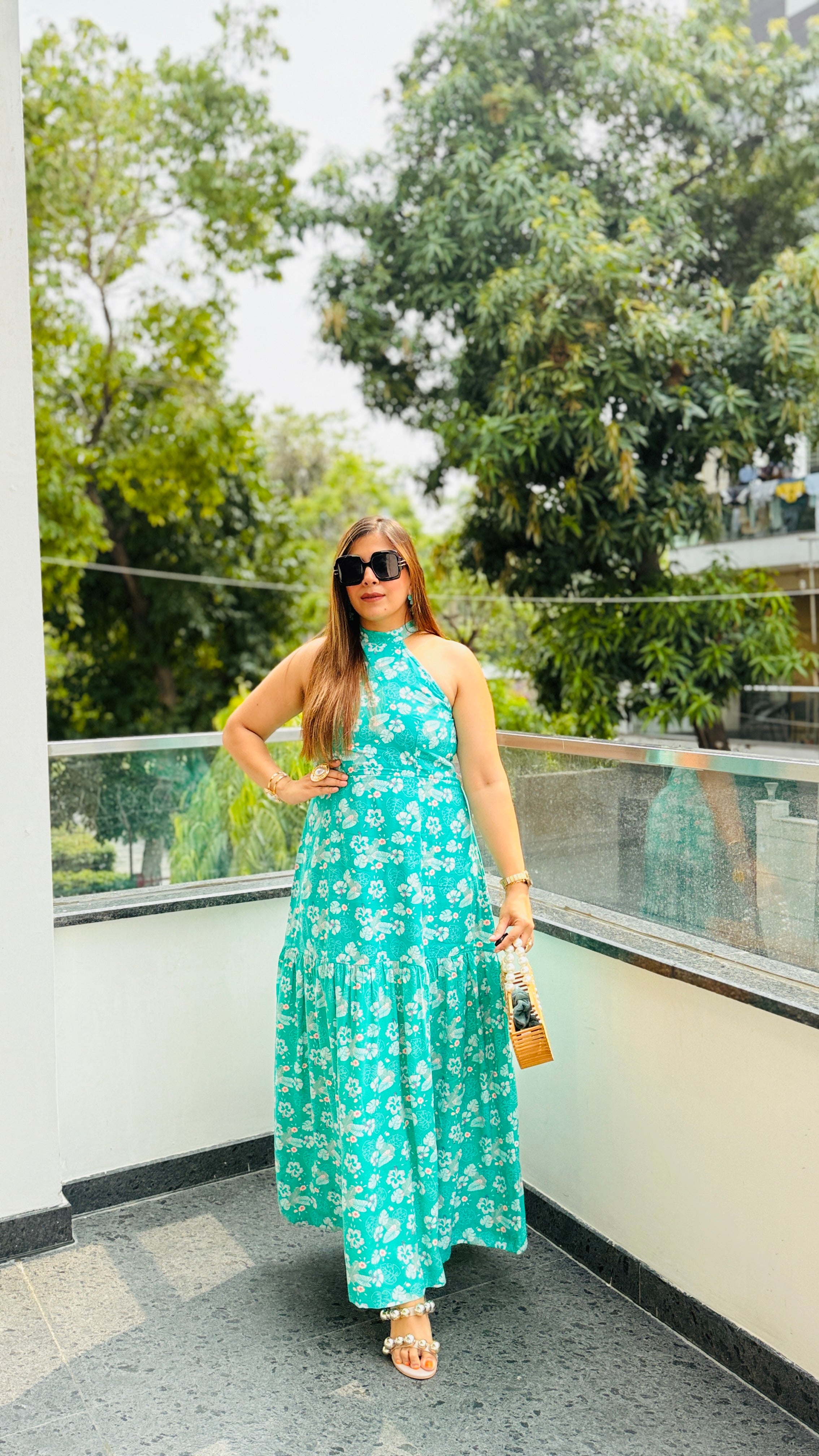 Teal Blooming Bouquet