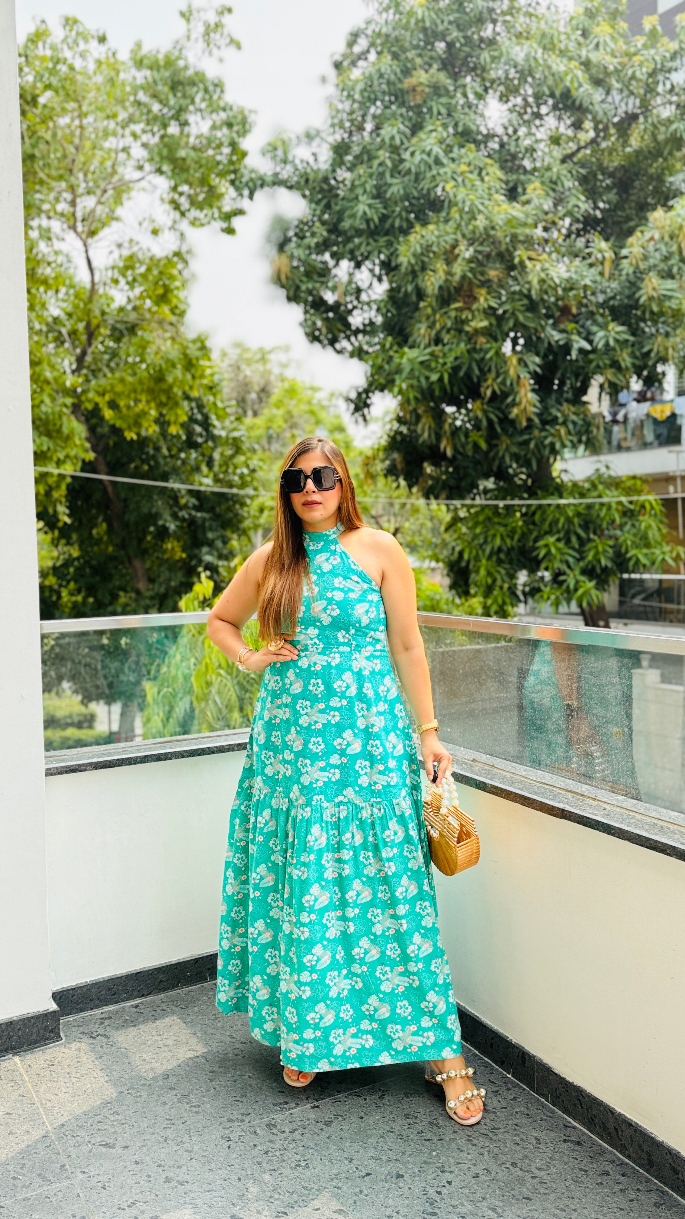 Teal Blooming Bouquet