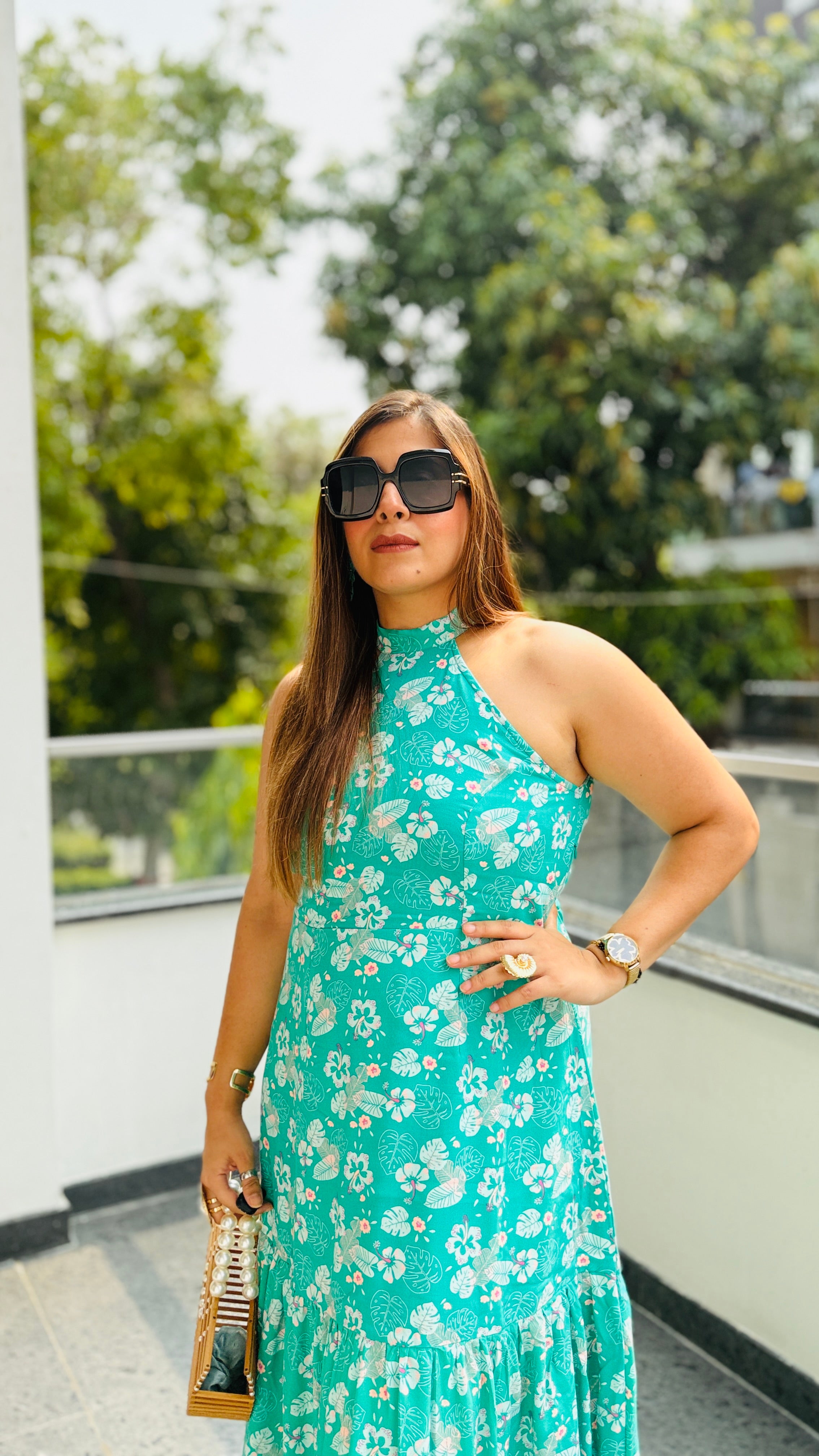 Teal Blooming Bouquet