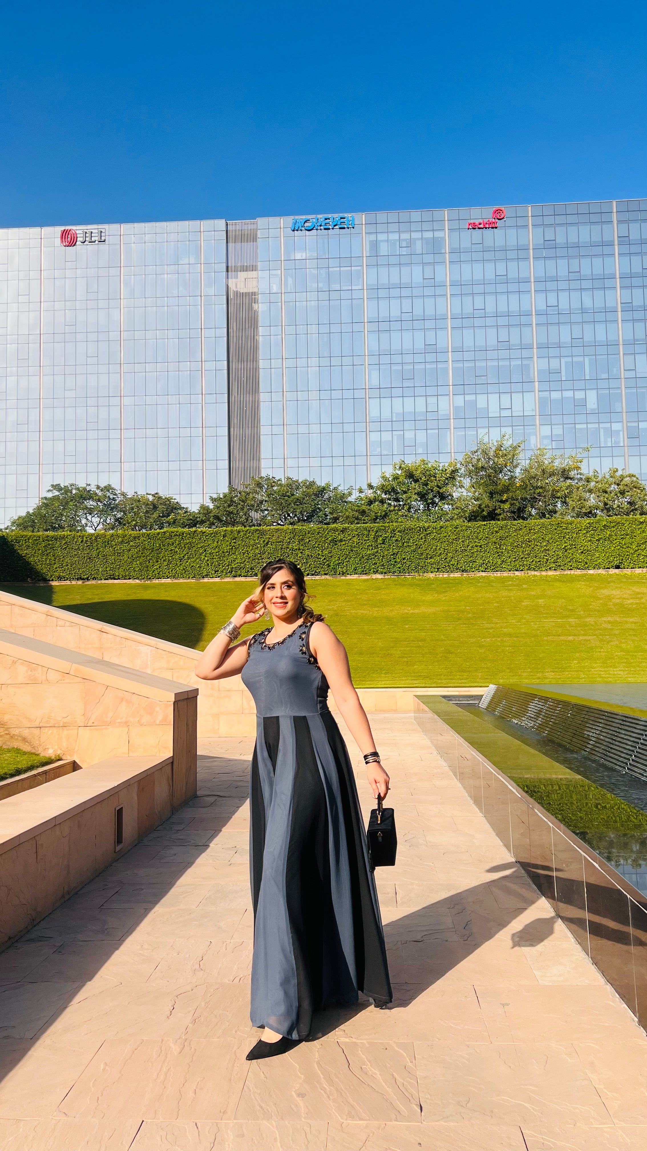Black & Grey Jumpsuit