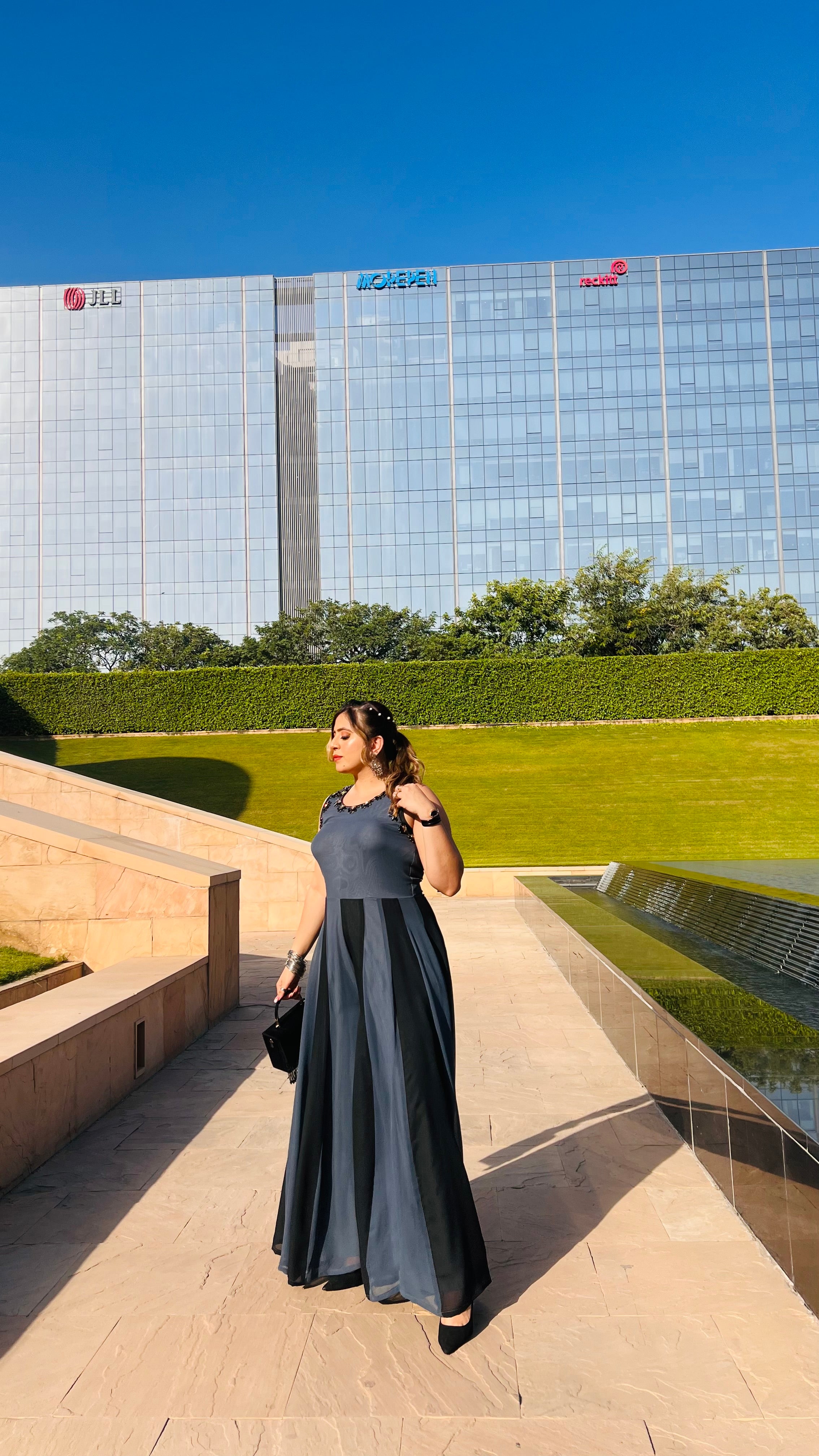 Black & Grey Jumpsuit