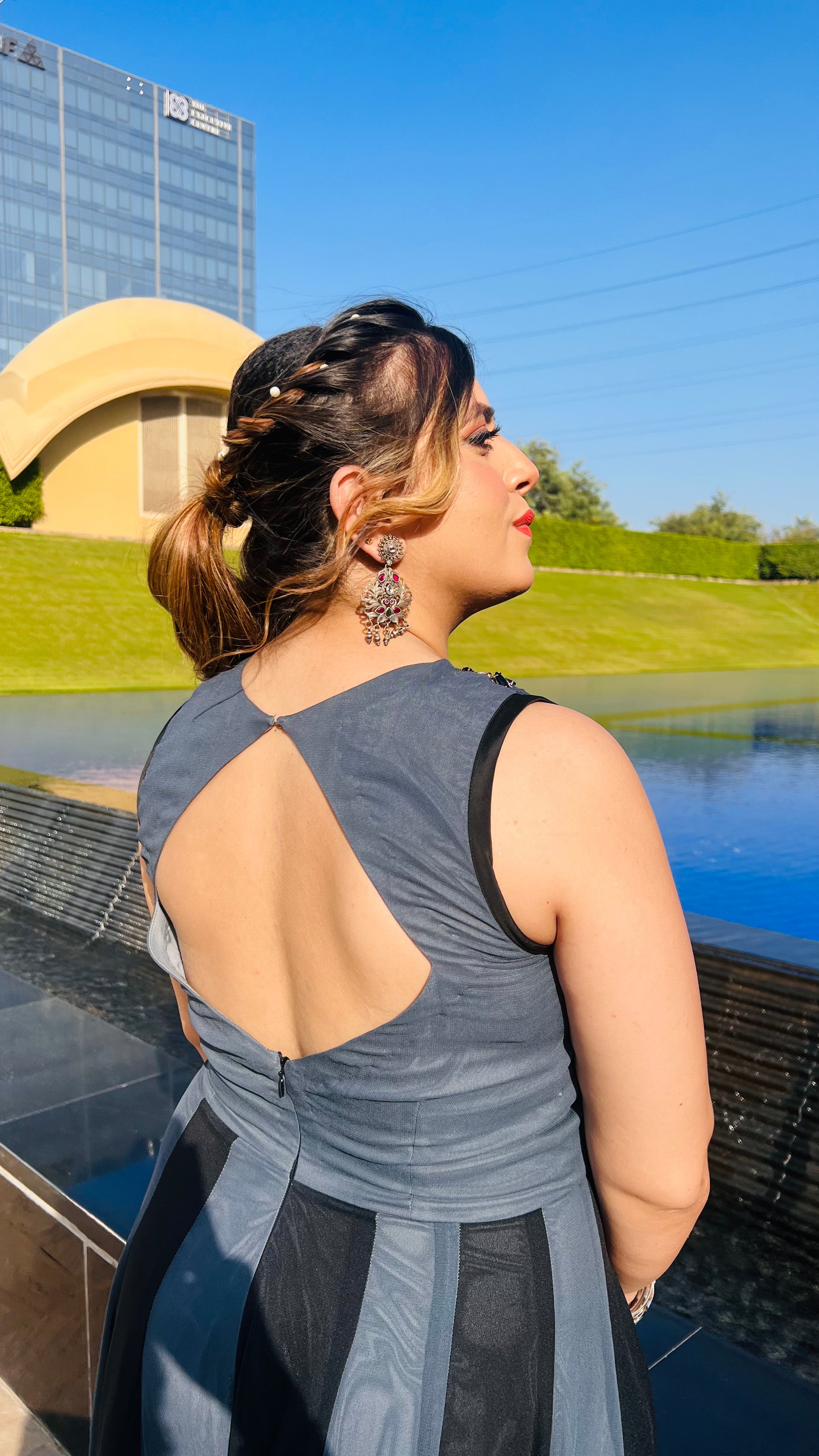 Black & Grey Jumpsuit