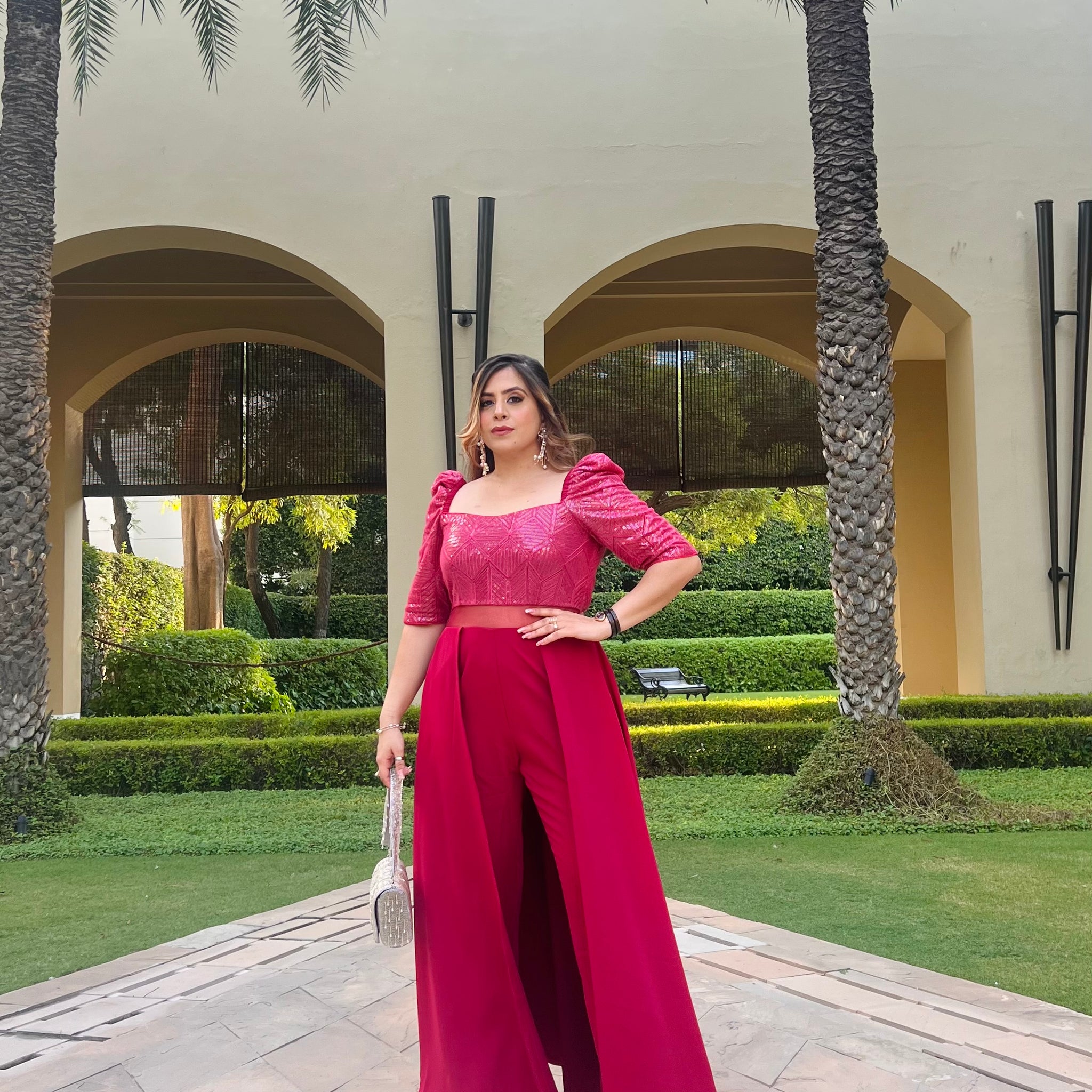 Ruby Maroon Jumpsuit