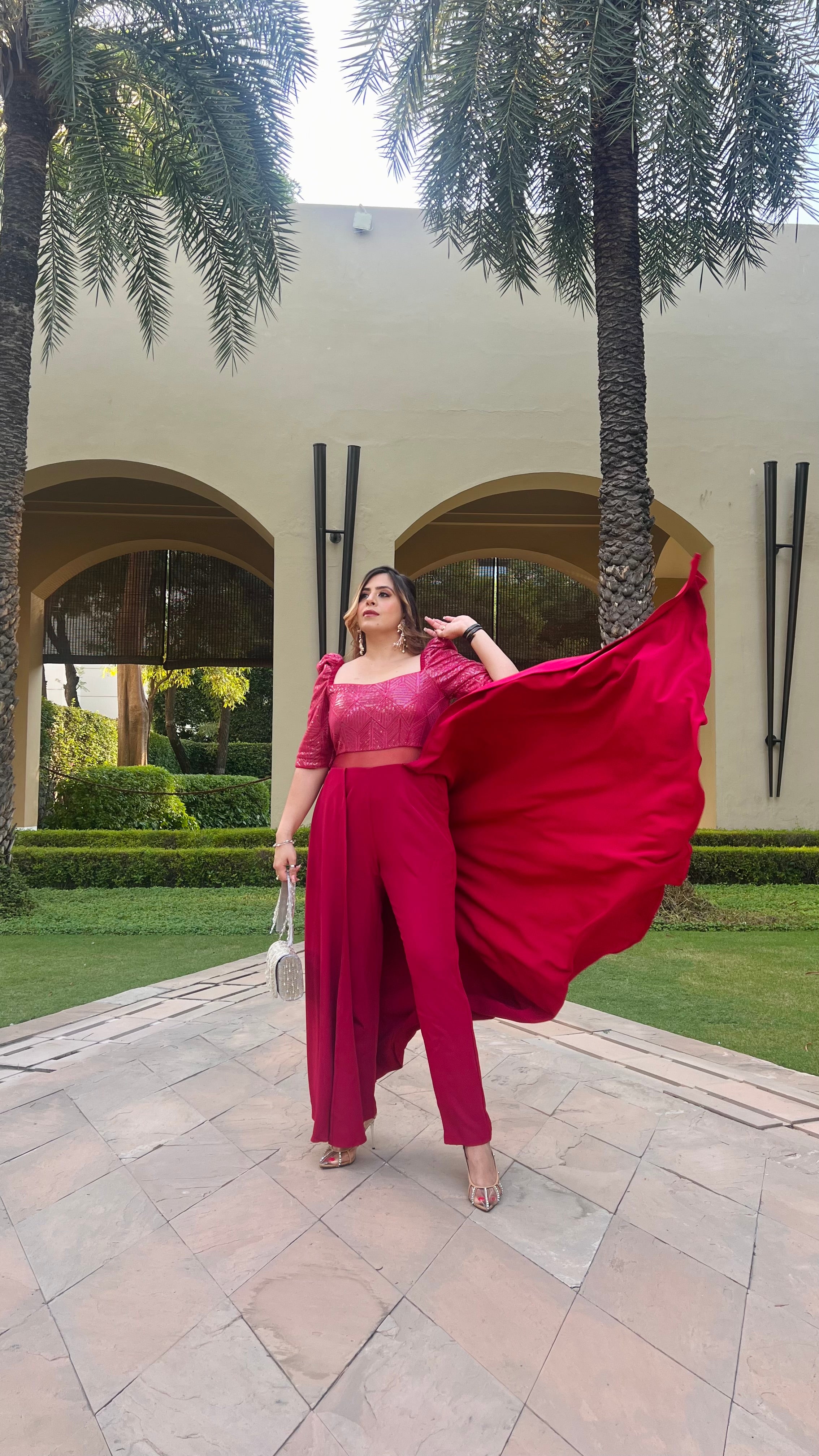 Ruby Maroon Jumpsuit