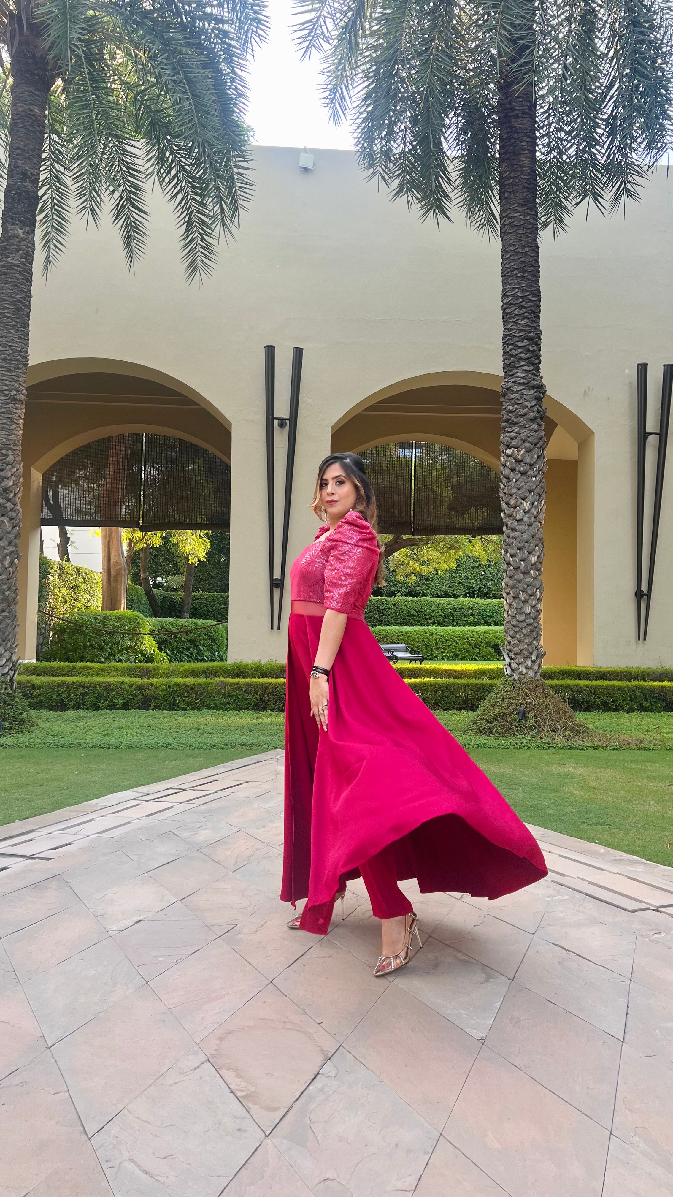 Ruby Maroon Jumpsuit