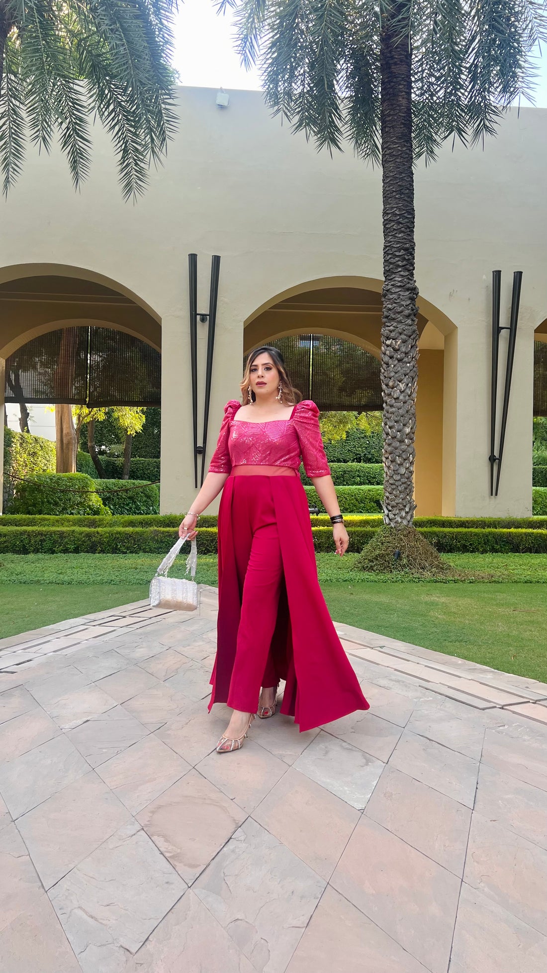 Ruby Maroon Jumpsuit