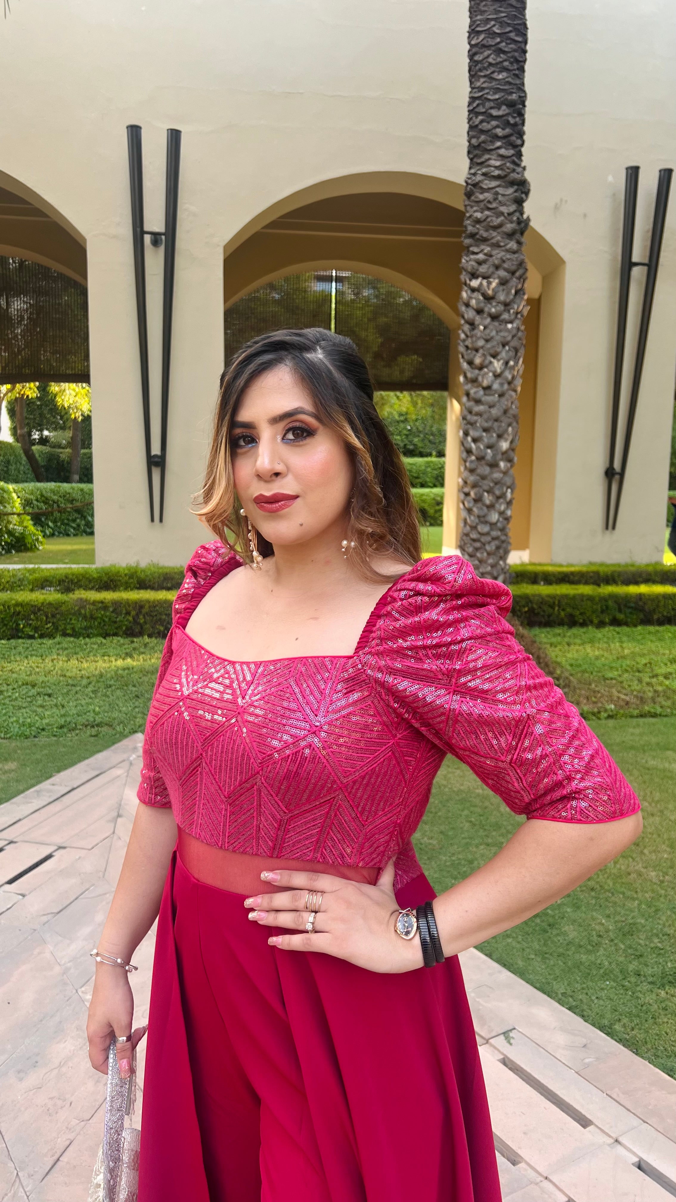 Ruby Maroon Jumpsuit