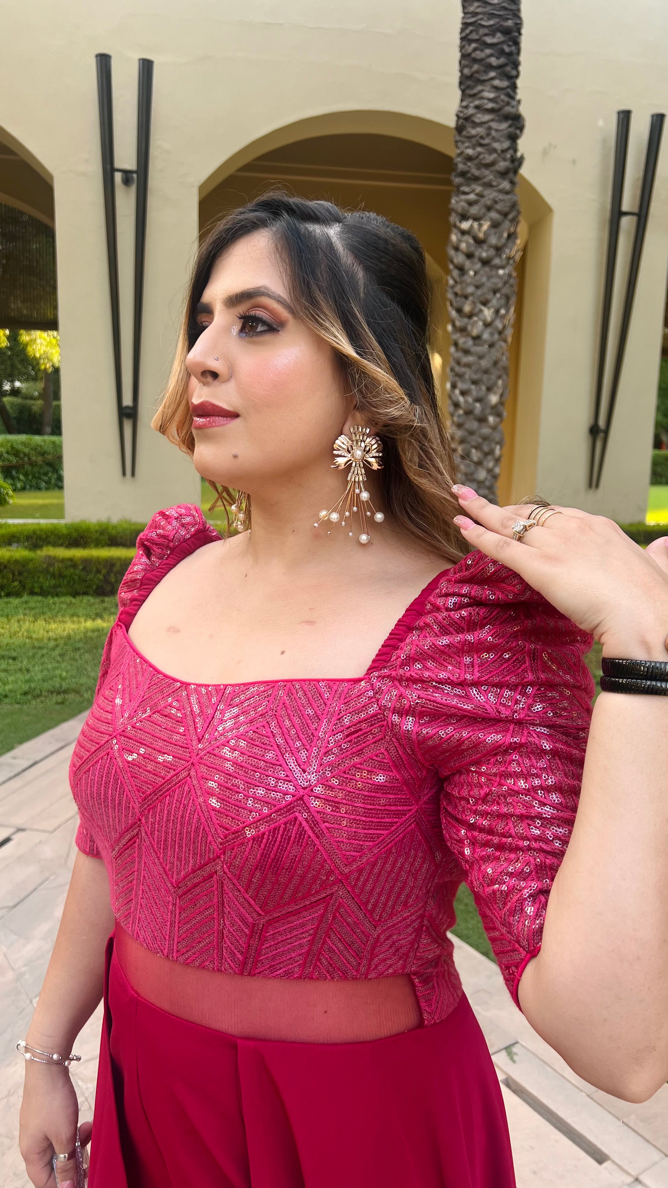 Ruby Maroon Jumpsuit