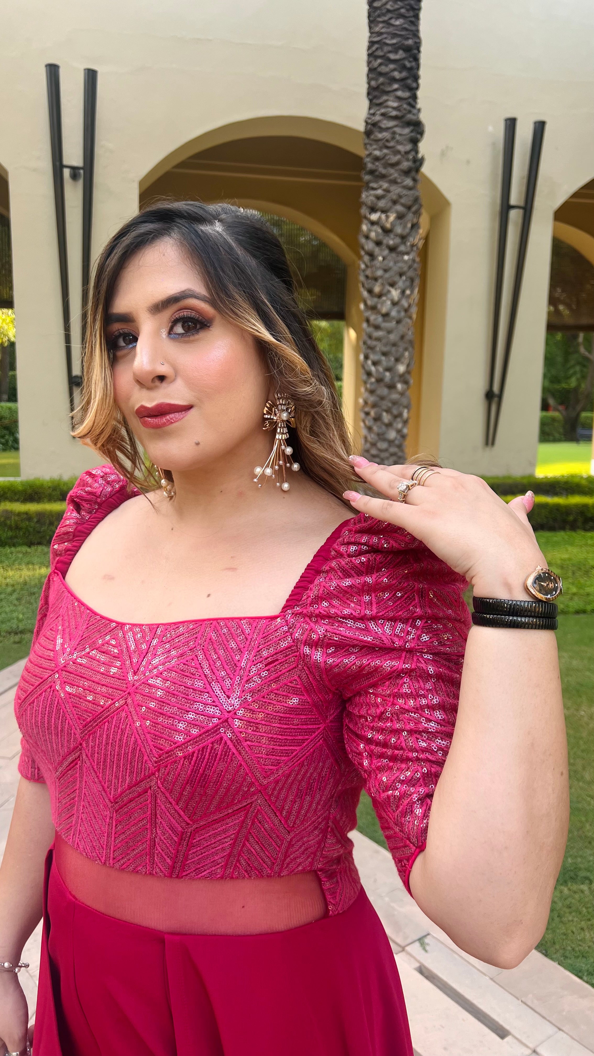 Ruby Maroon Jumpsuit