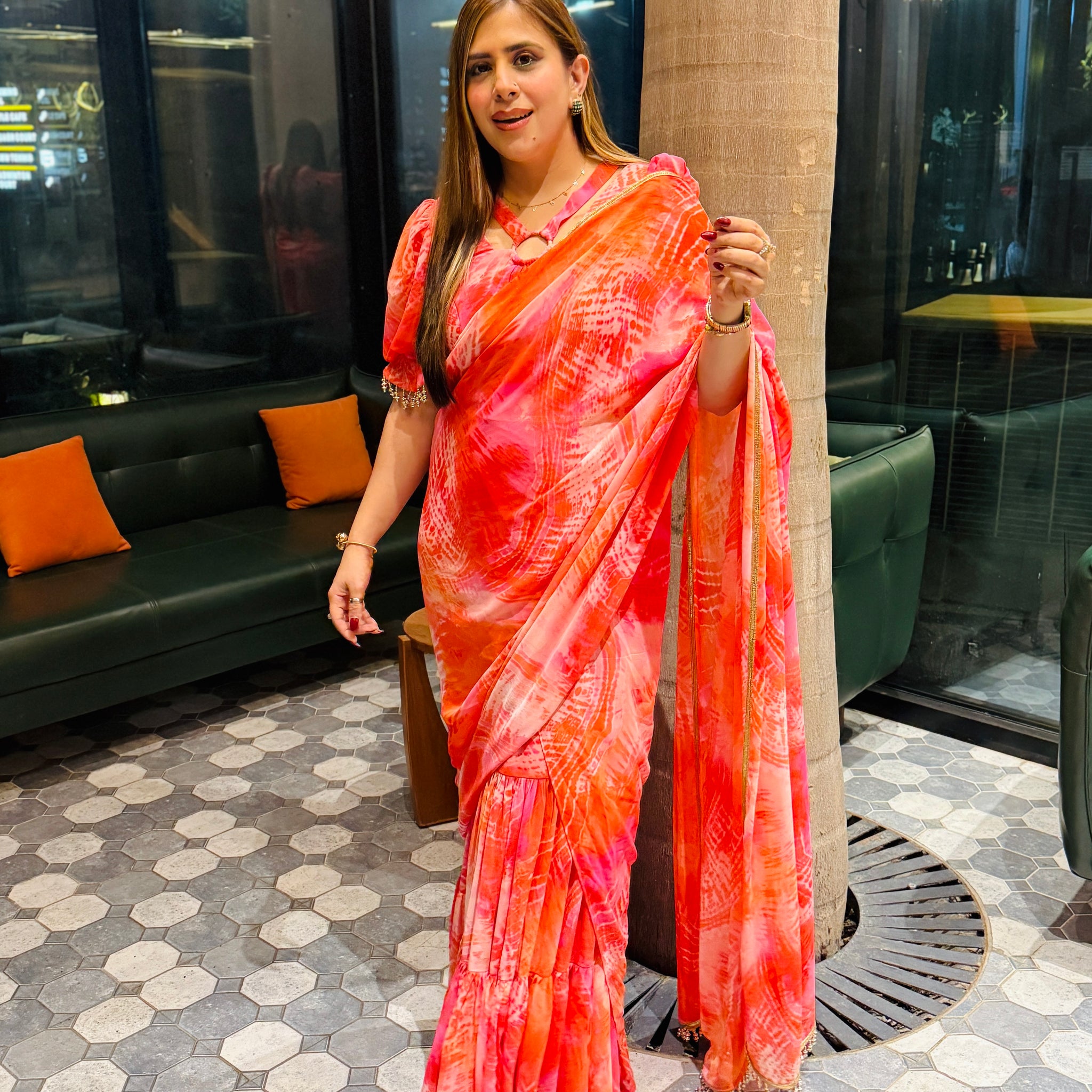 Pink Salt Maxi Saree