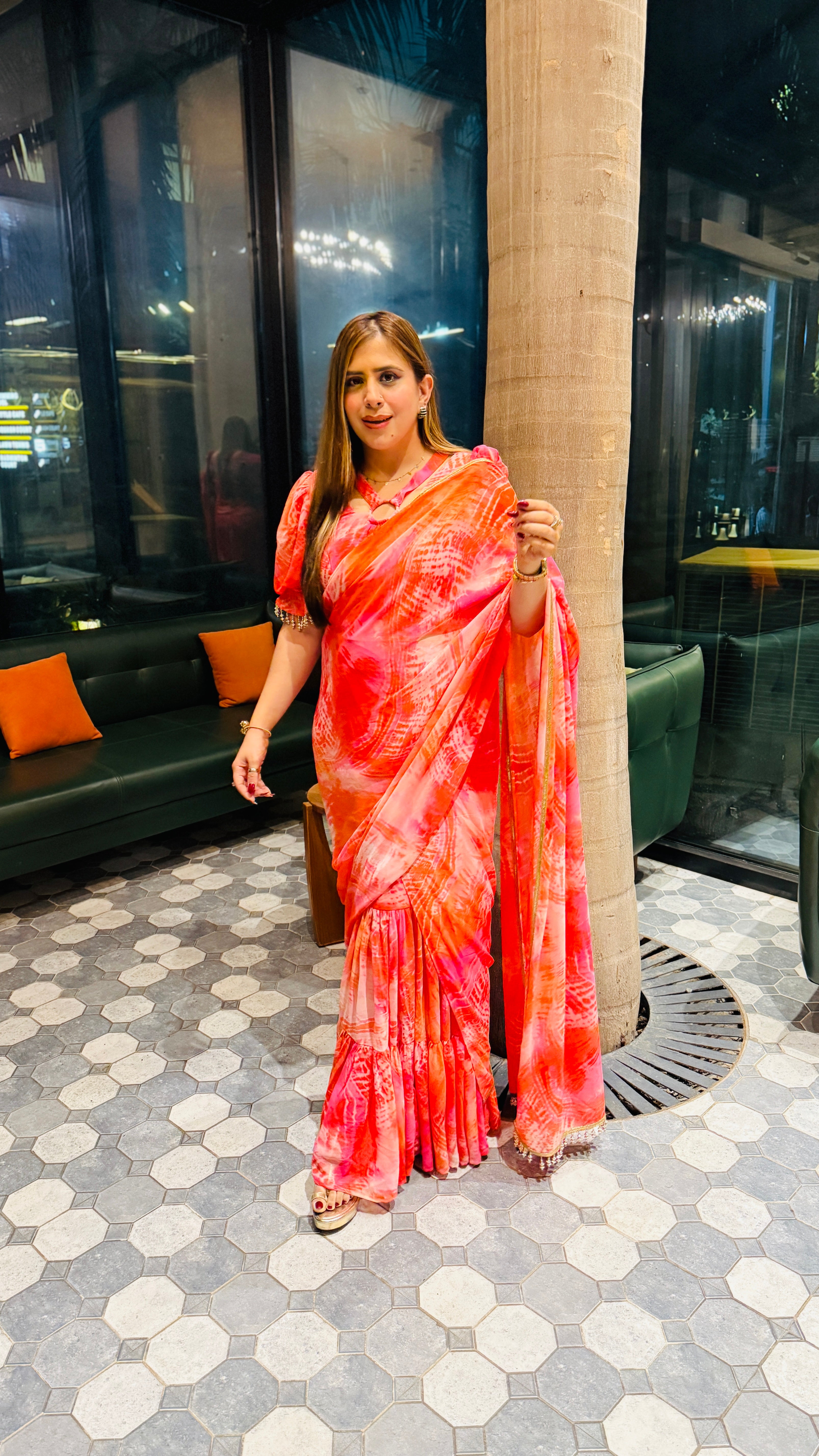 Pink Salt Maxi Saree