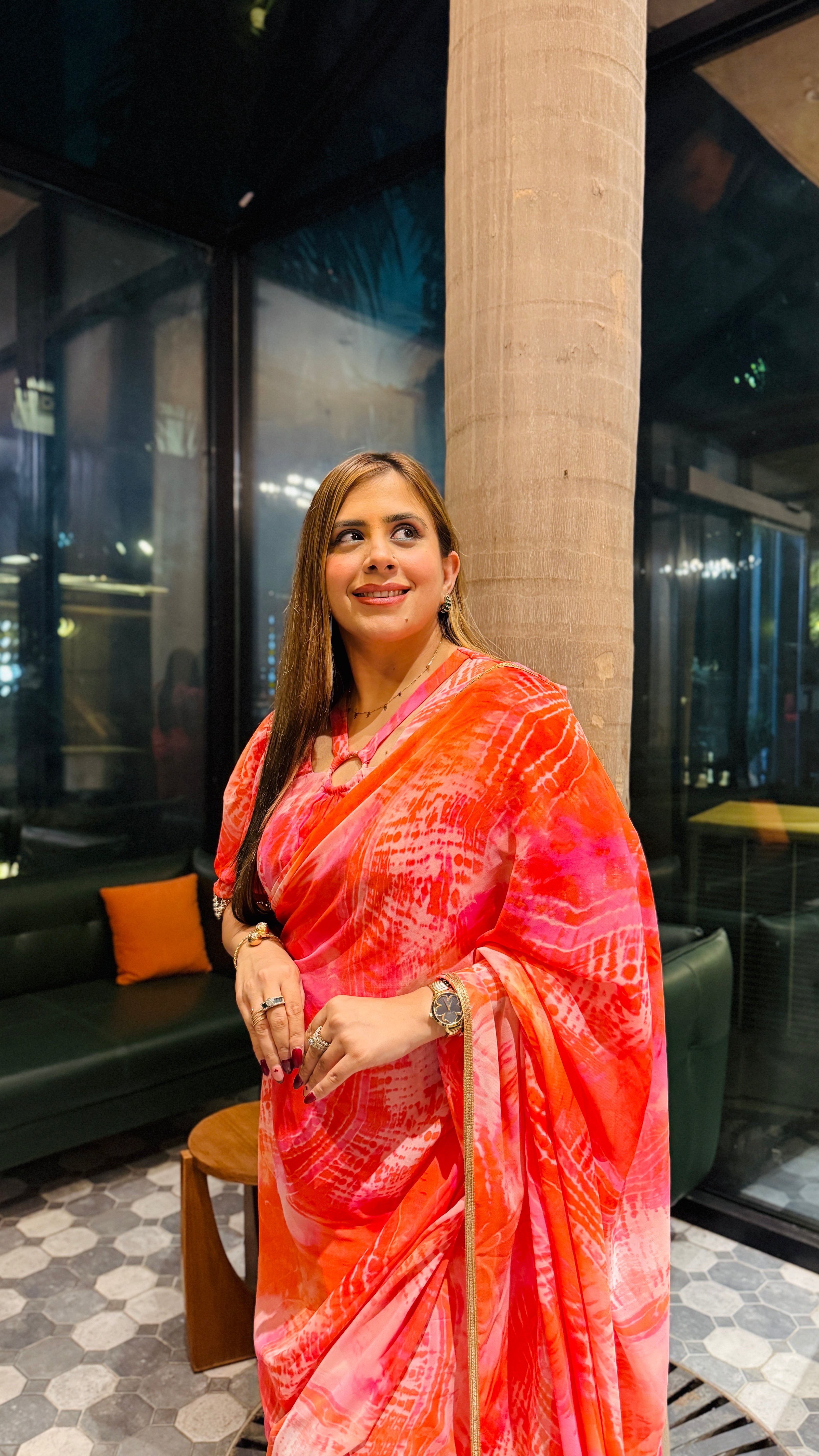 Pink Salt Maxi Saree