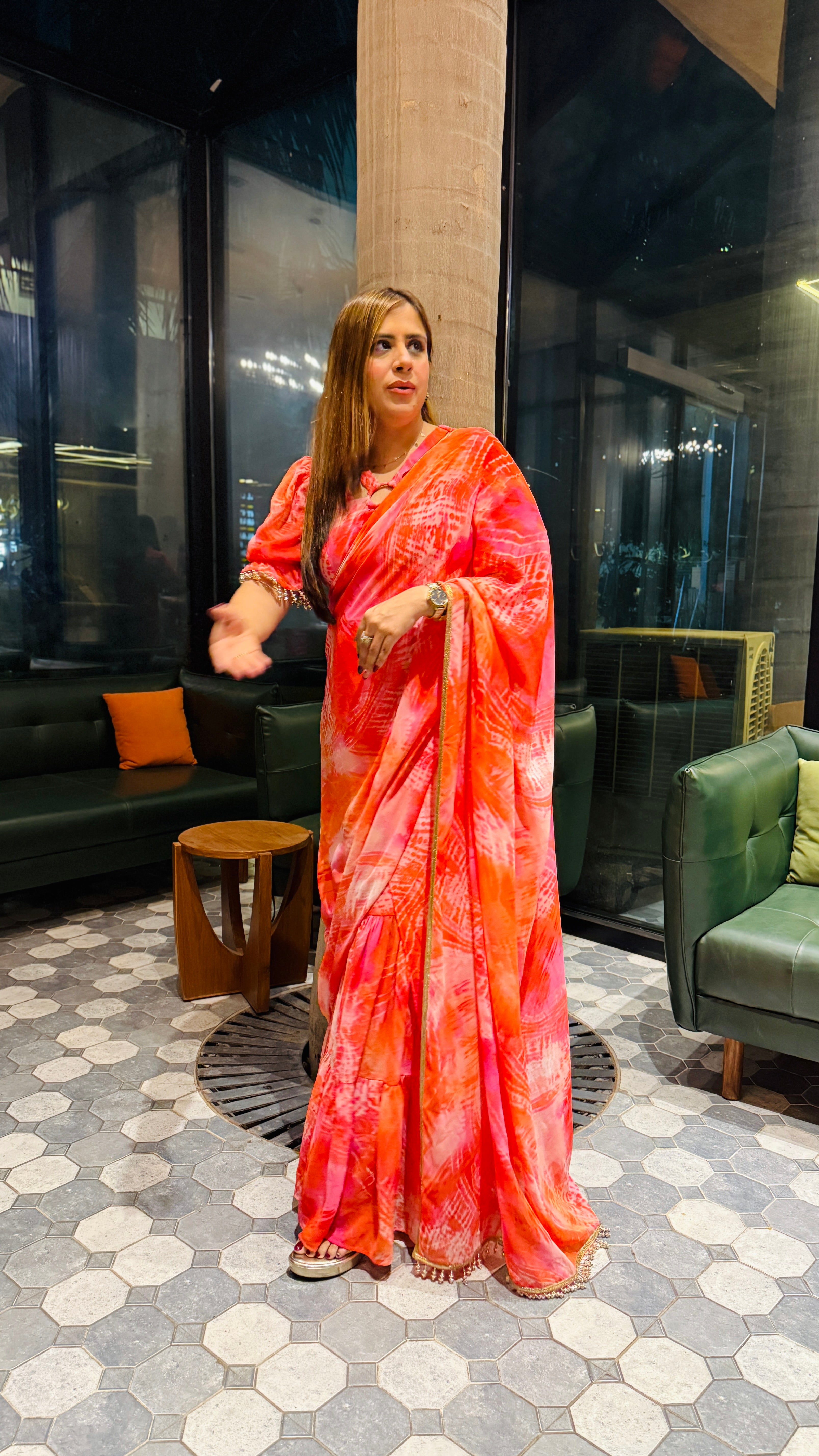 Pink Salt Maxi Saree