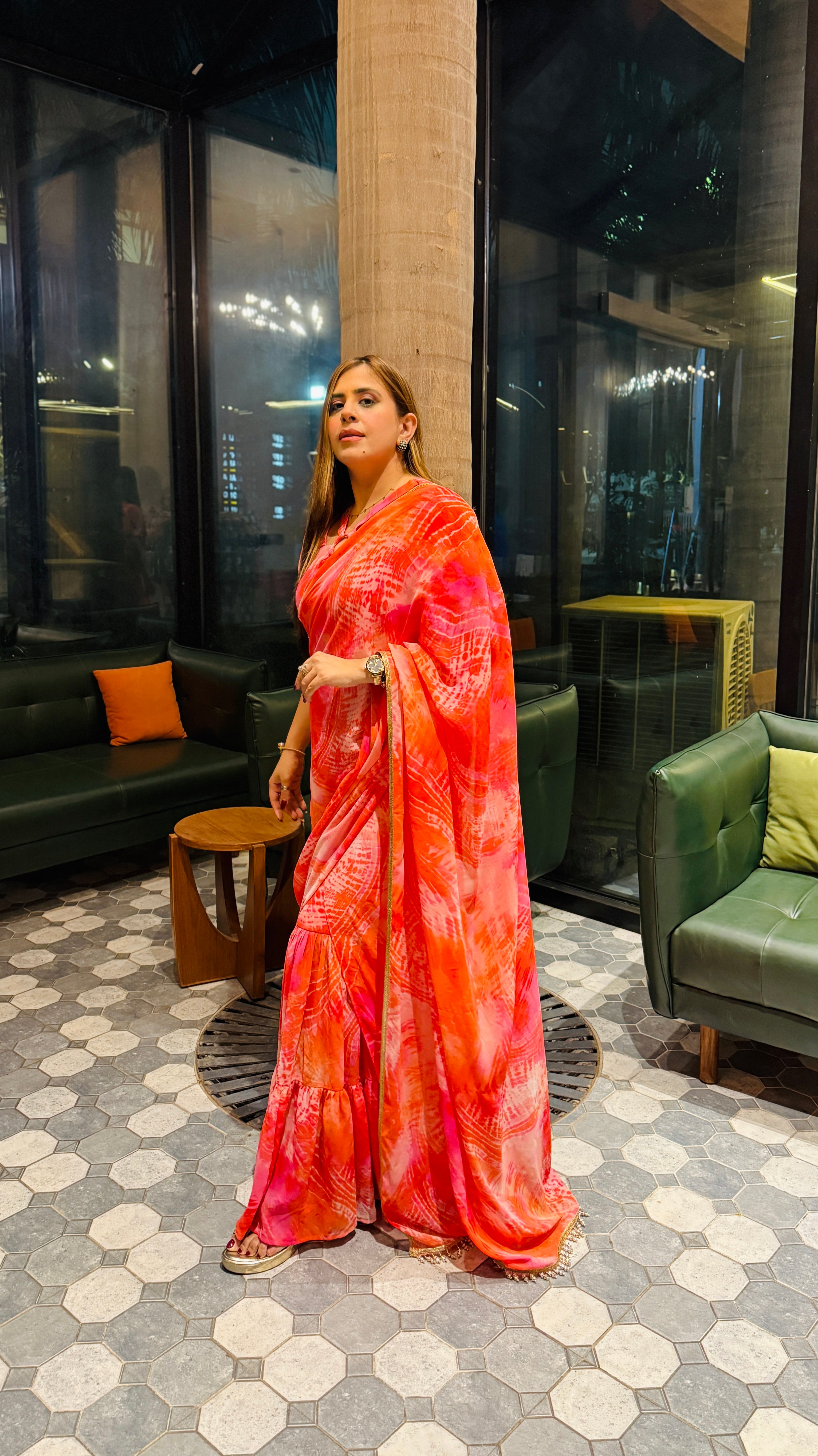 Pink Salt Maxi Saree