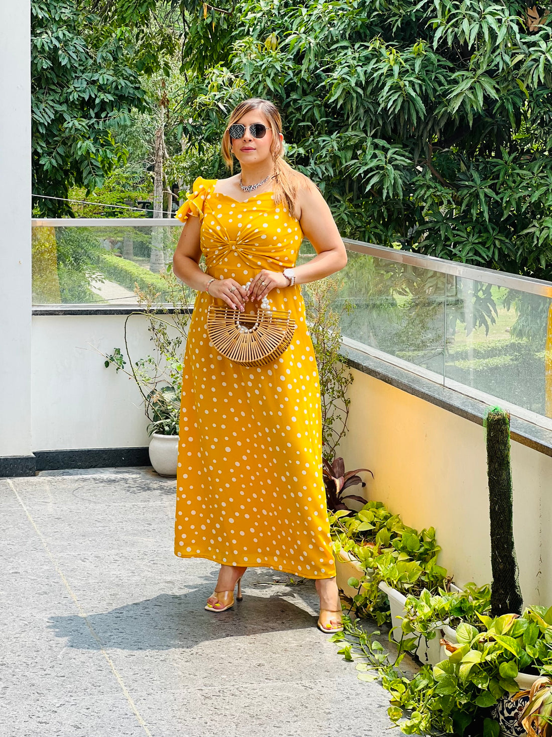 Yellow Polka Dot Maxi