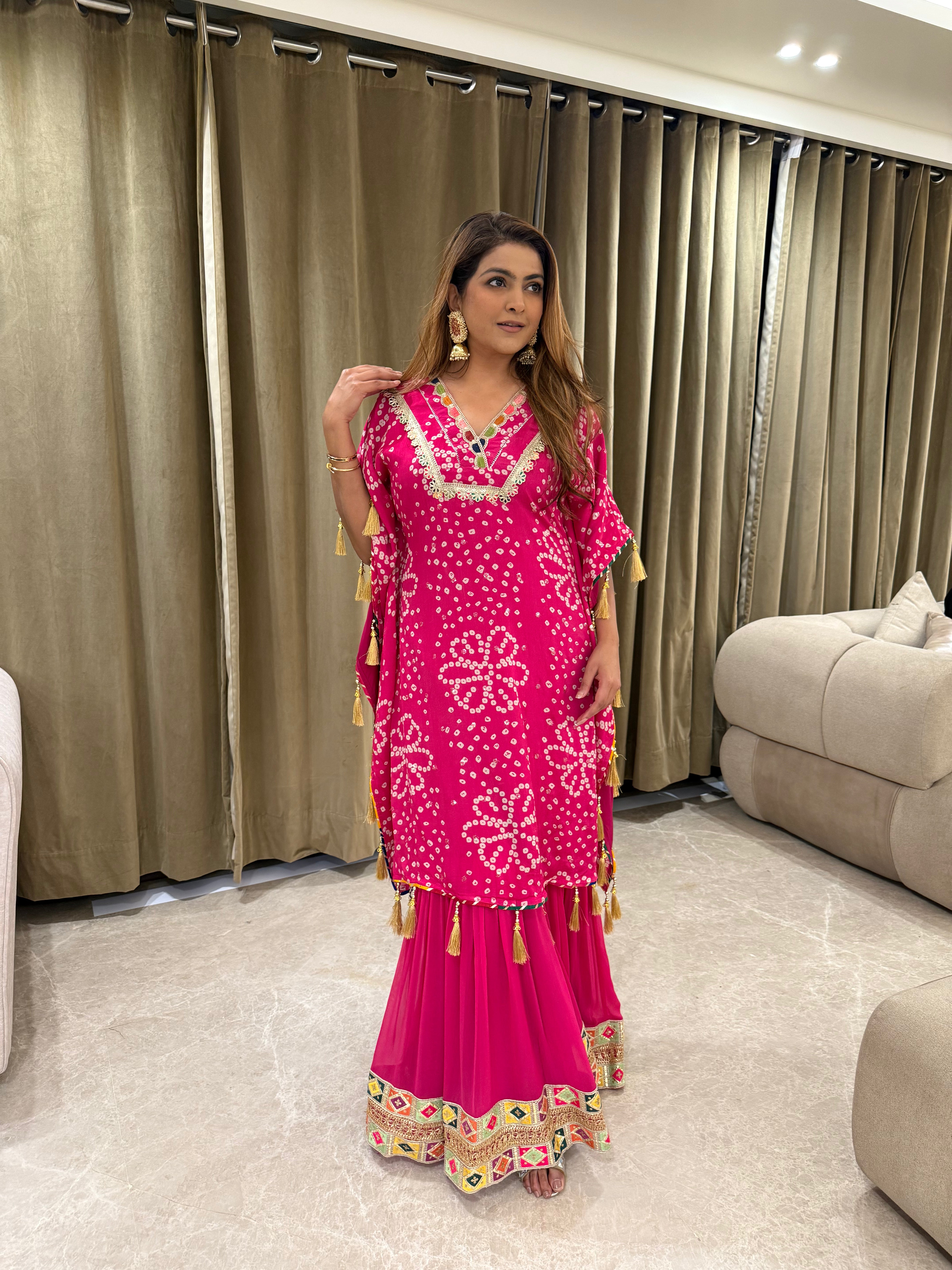 KritiDS Diwali Kaftaan + Garara