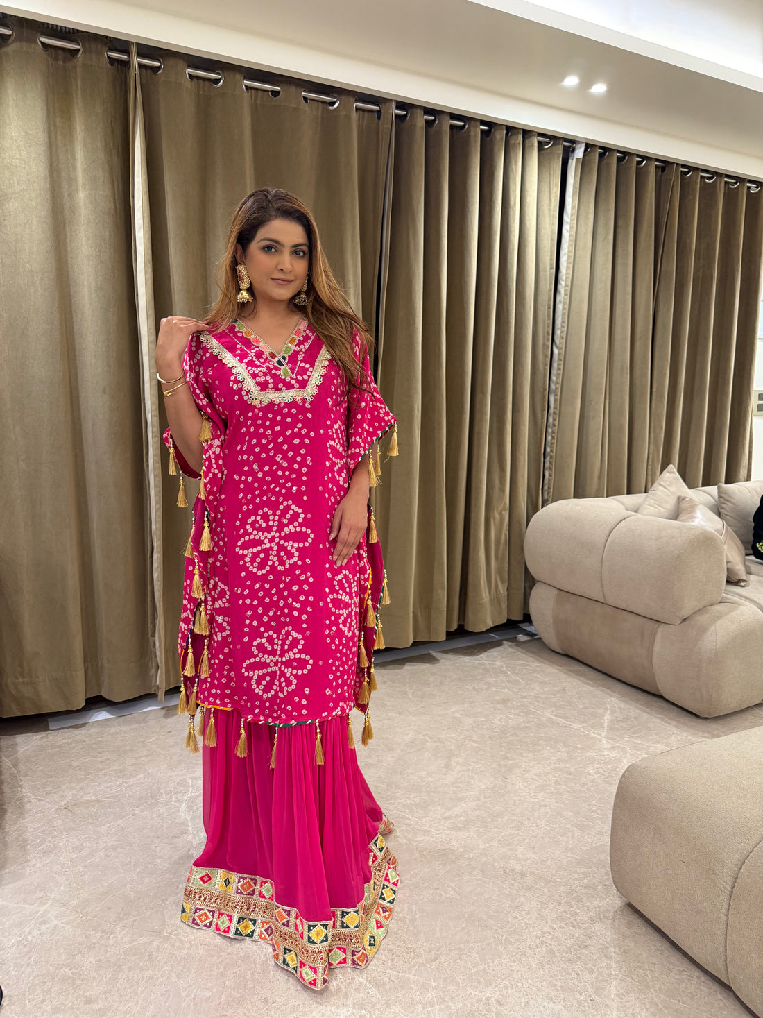 KritiDS Diwali Kaftaan + Garara